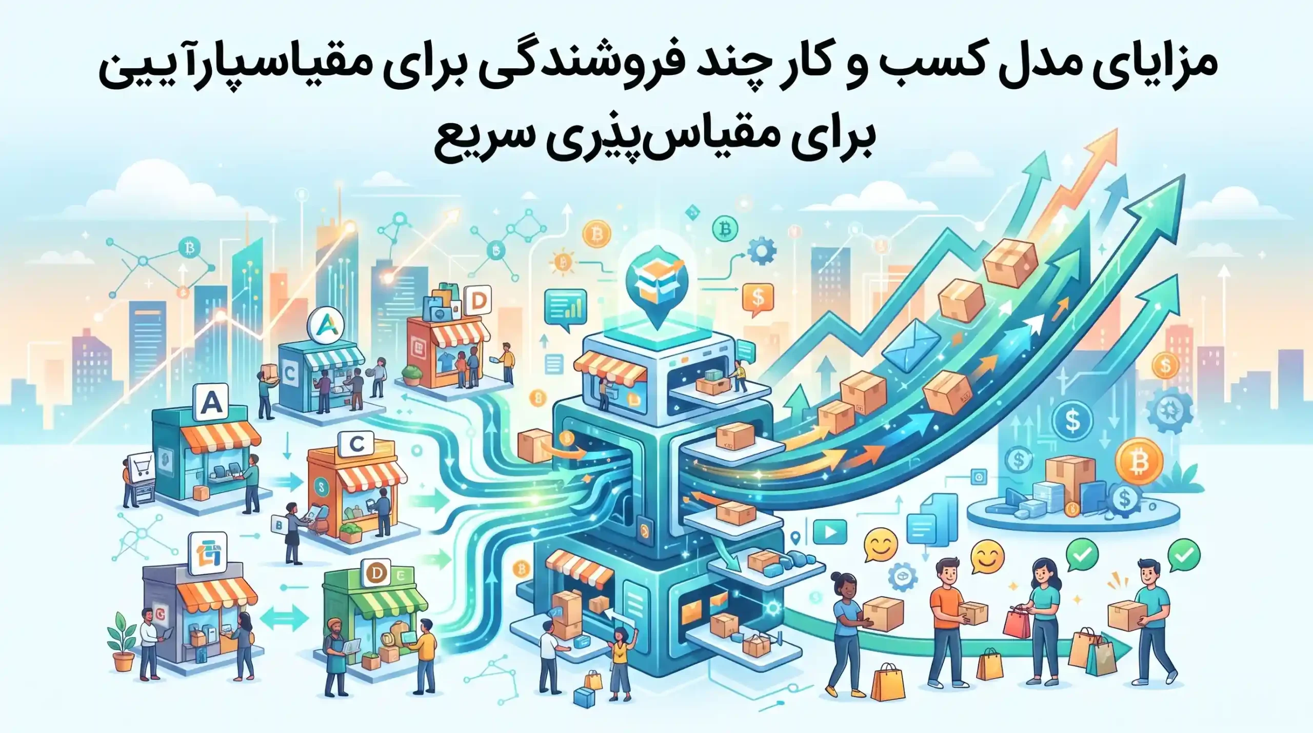 💼 مزایای مدل کسب و کار چند فروشندگی برای مقیاسپذیری سریع