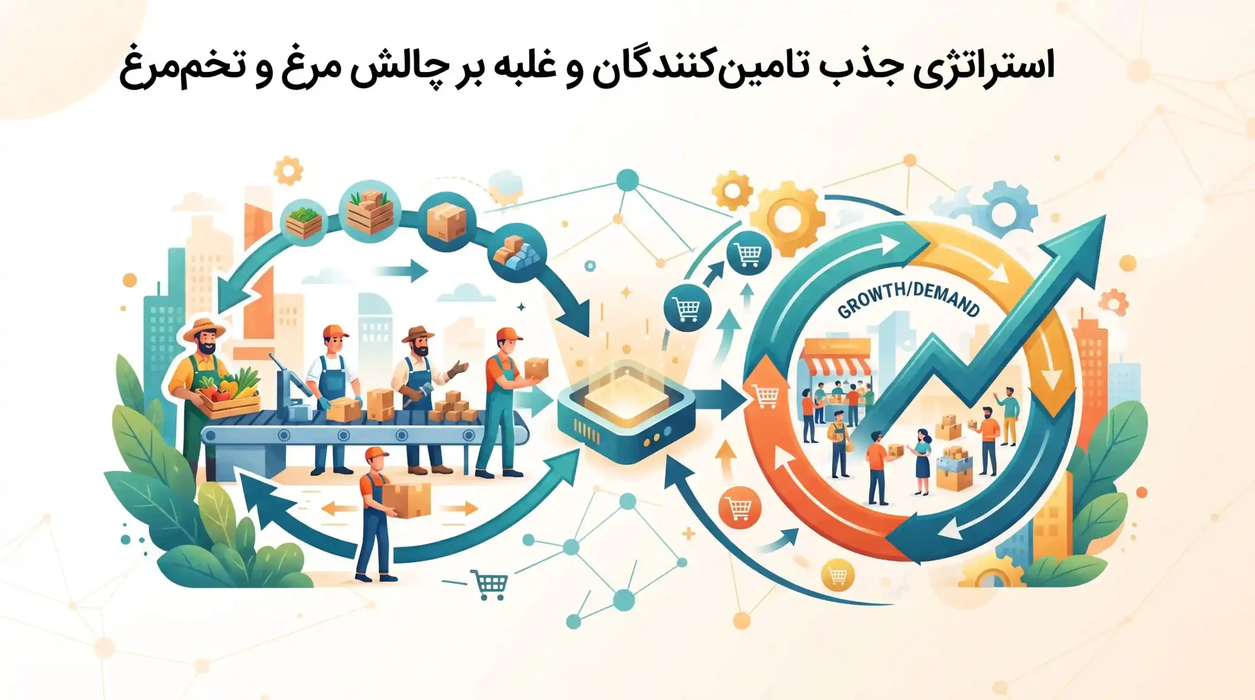 🎯 استراتژی جذب تامینکنندگان و غلبه بر چالش مرغ و تخممرغ