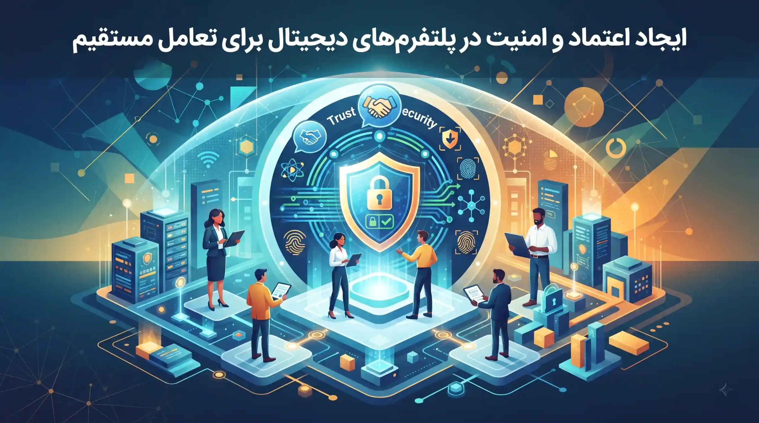 🔐 ایجاد اعتماد و امنیت در پلتفرمهای دیجیتال برای تعامل مستقیم