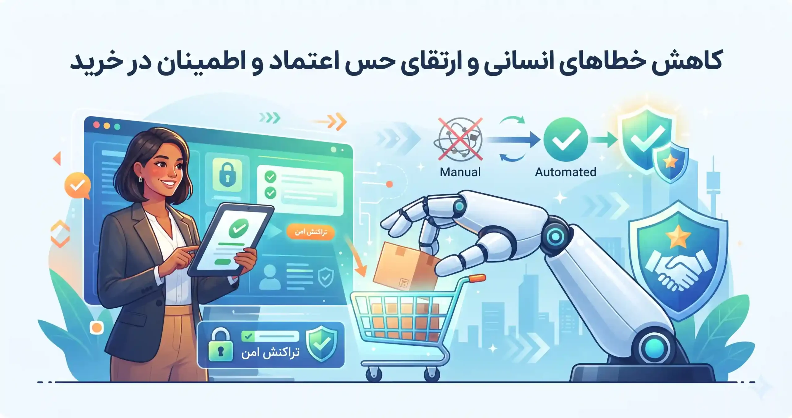 🛡️ کاهش خطاهای انسانی و ارتقای حس اعتماد و اطمینان در خرید