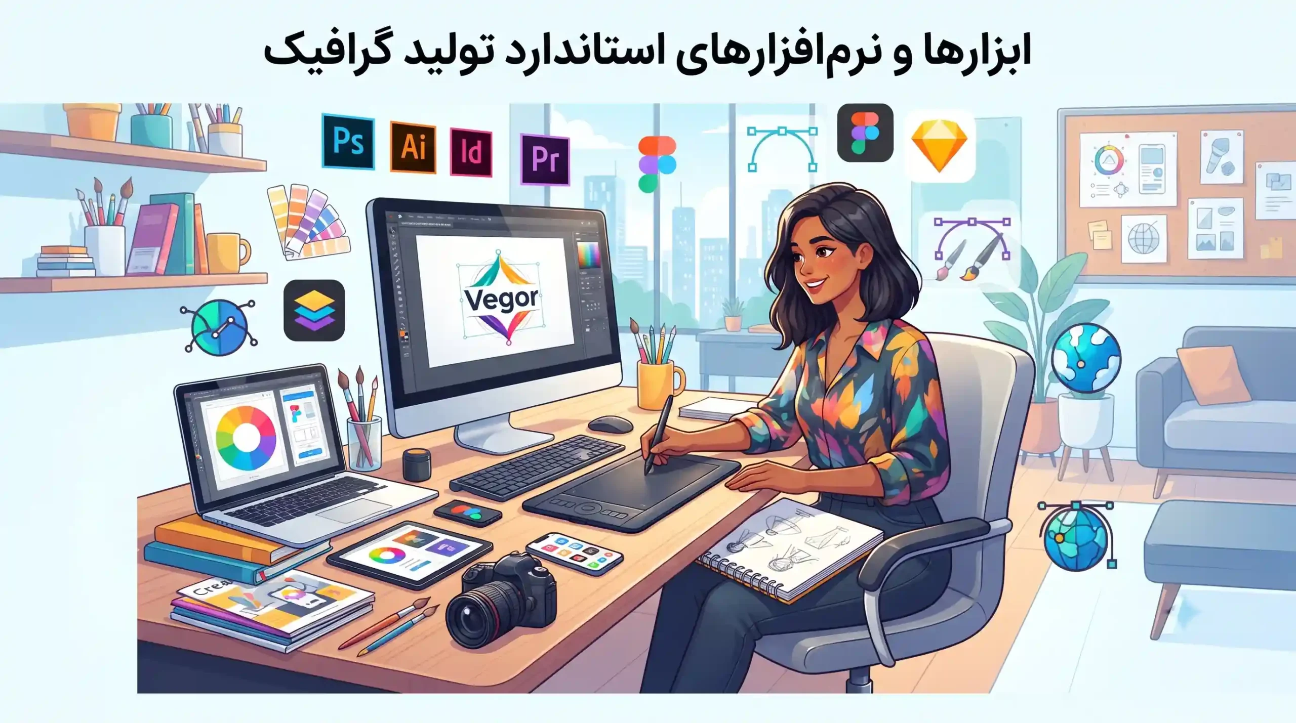 🛠 ابزارها و نرمافزارهای استاندارد تولید گرافیک