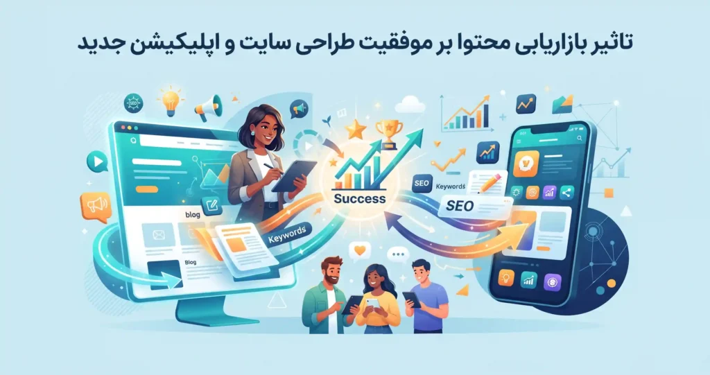 تاثیر بازاریابی محتوا بر موفقیت طراحی سایت و اپلیکیشن جدید