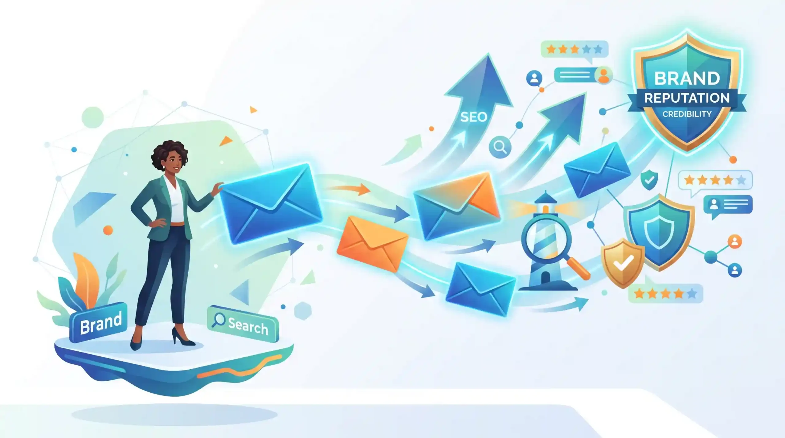 📧 نقش ایمیل مارکتینگ در سیگنالهای برند و اعتبار سئو