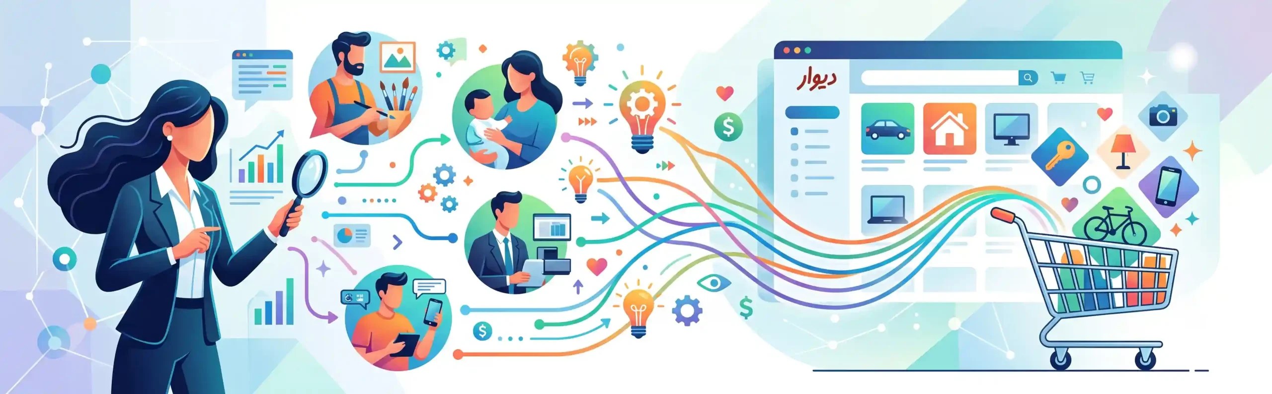 🎯 شناخت دقیق مخاطب هدف و روانشناسی خریدار در دیوار