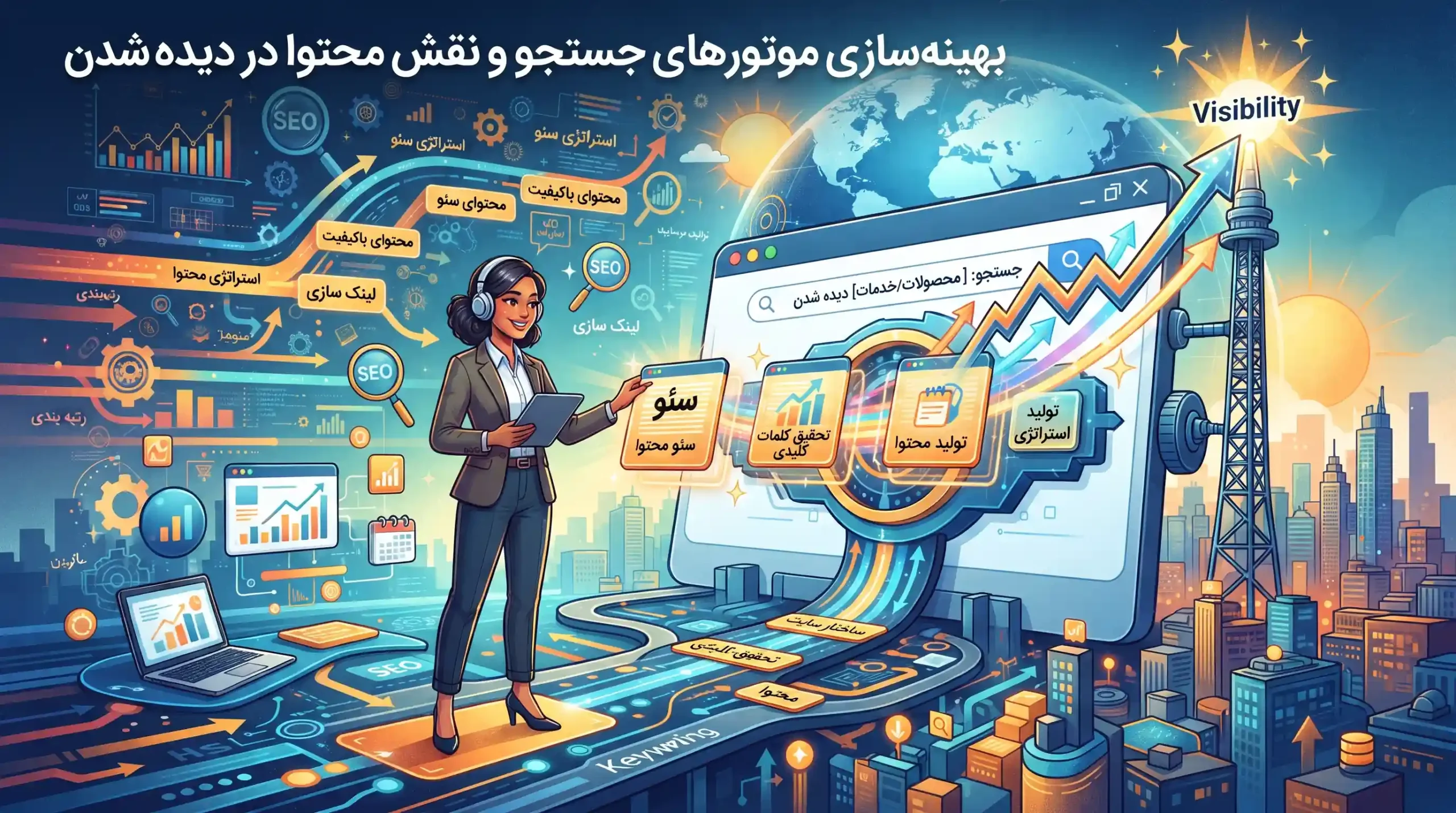📈 بهینهسازی موتورهای جستجو و نقش محتوا در دیده شدن