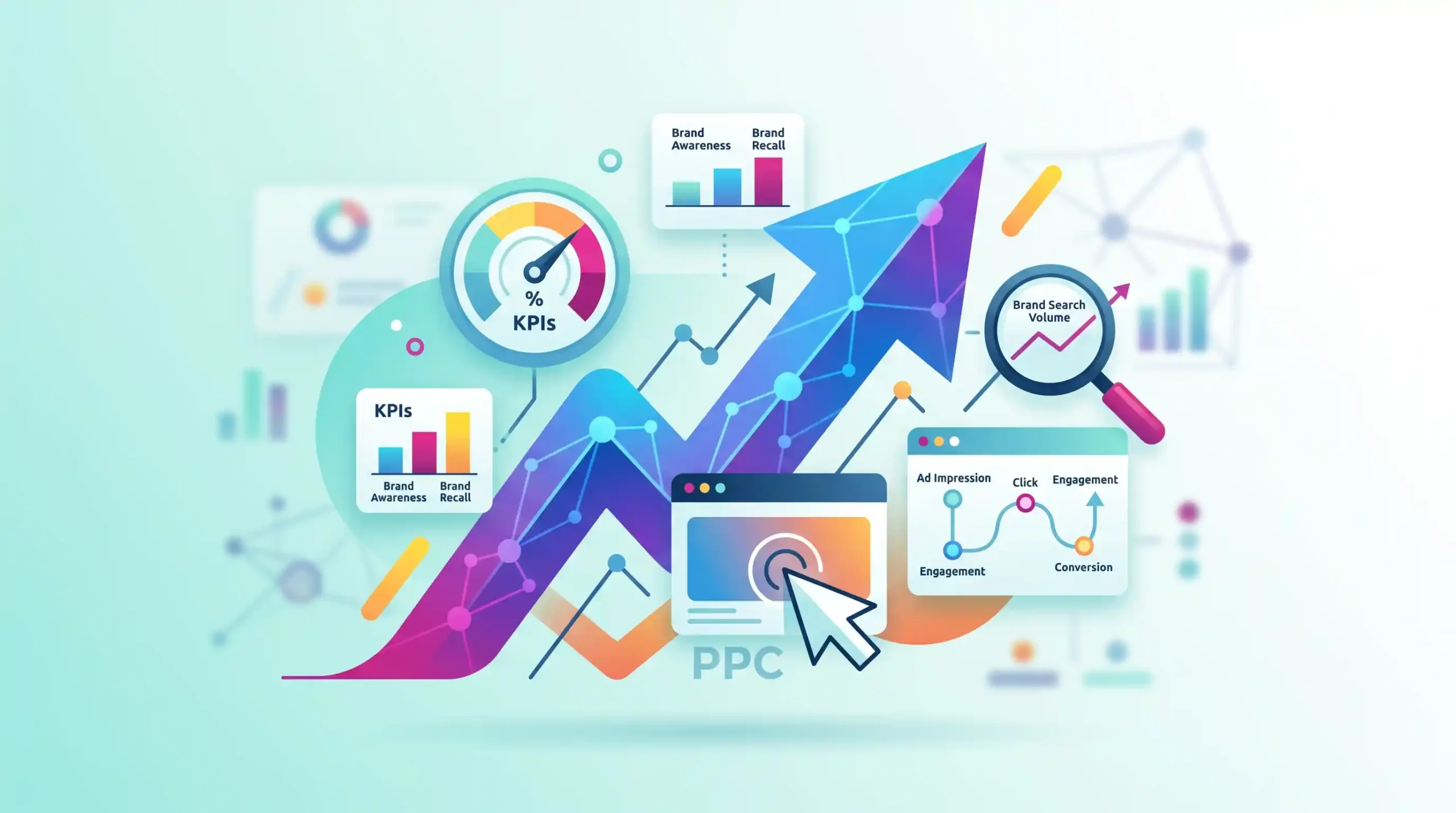 📊 شاخصهای کلیدی عملکرد (KPIs) برای سنجش تاثیر برندینگ در تبلیغات کلیکی