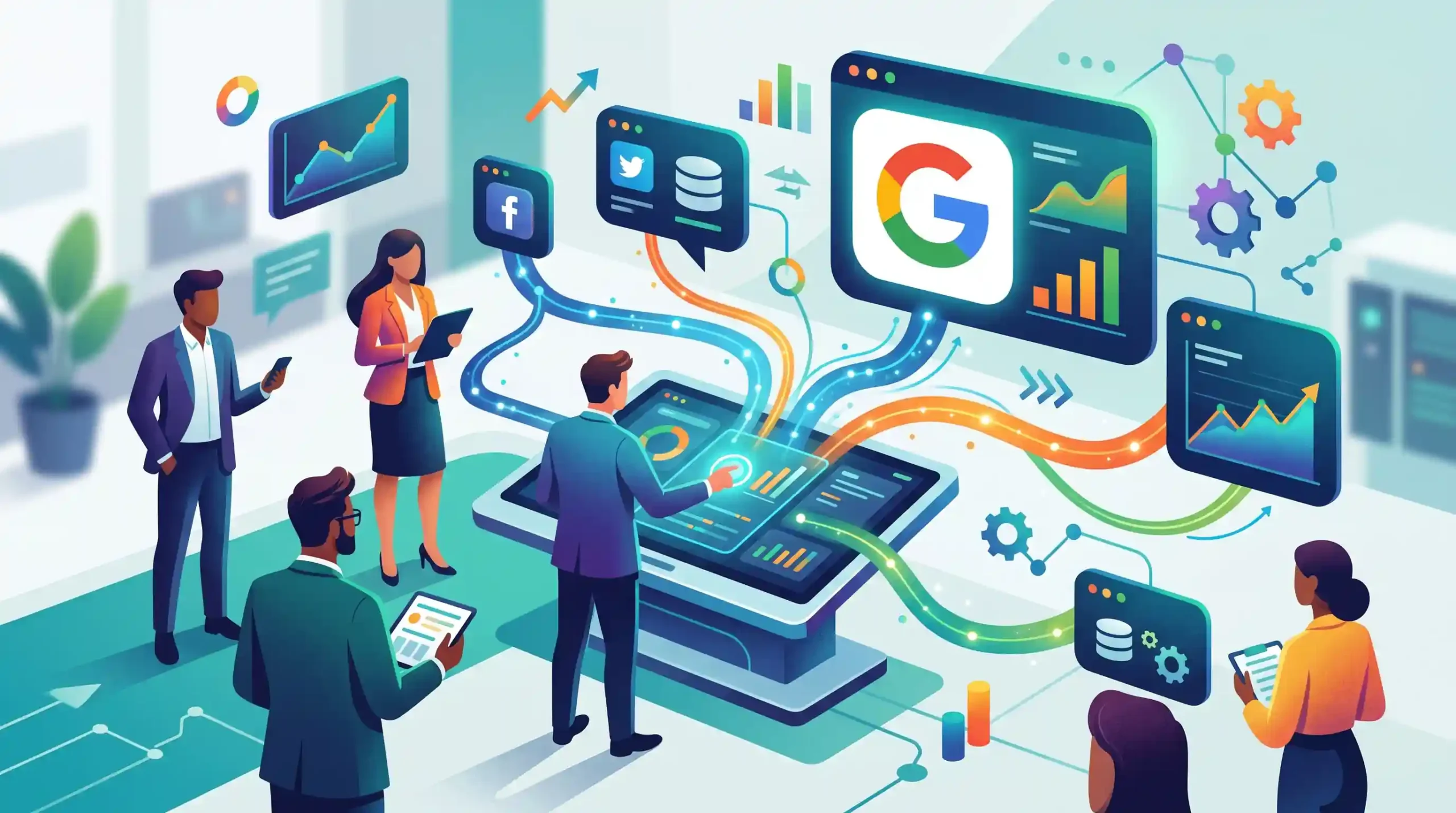 📈 نحوه اتصال و استفاده از ابزارهای خارجی مانند گوگل آنالیتیکس
