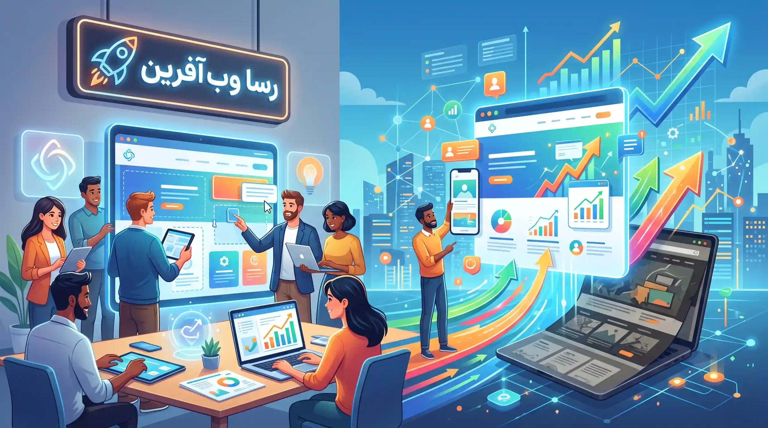 💡 نقش آژانس دیجیتال مارکتینگ رسا وب آفرین در بازآفرینی موفق وبسایت