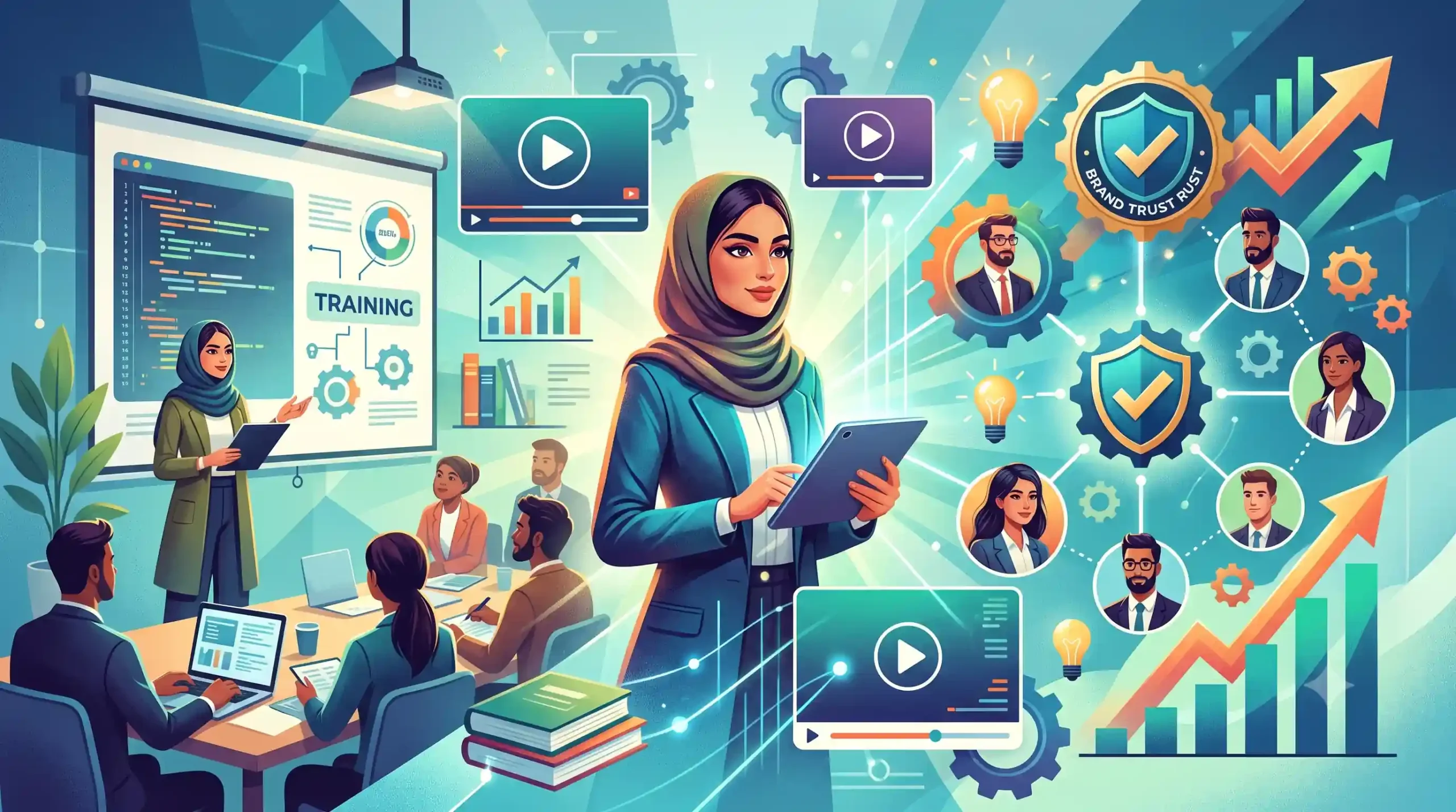 💡 نقش ویدیوهای آموزشی و تخصصی در ساخت اعتبار برند