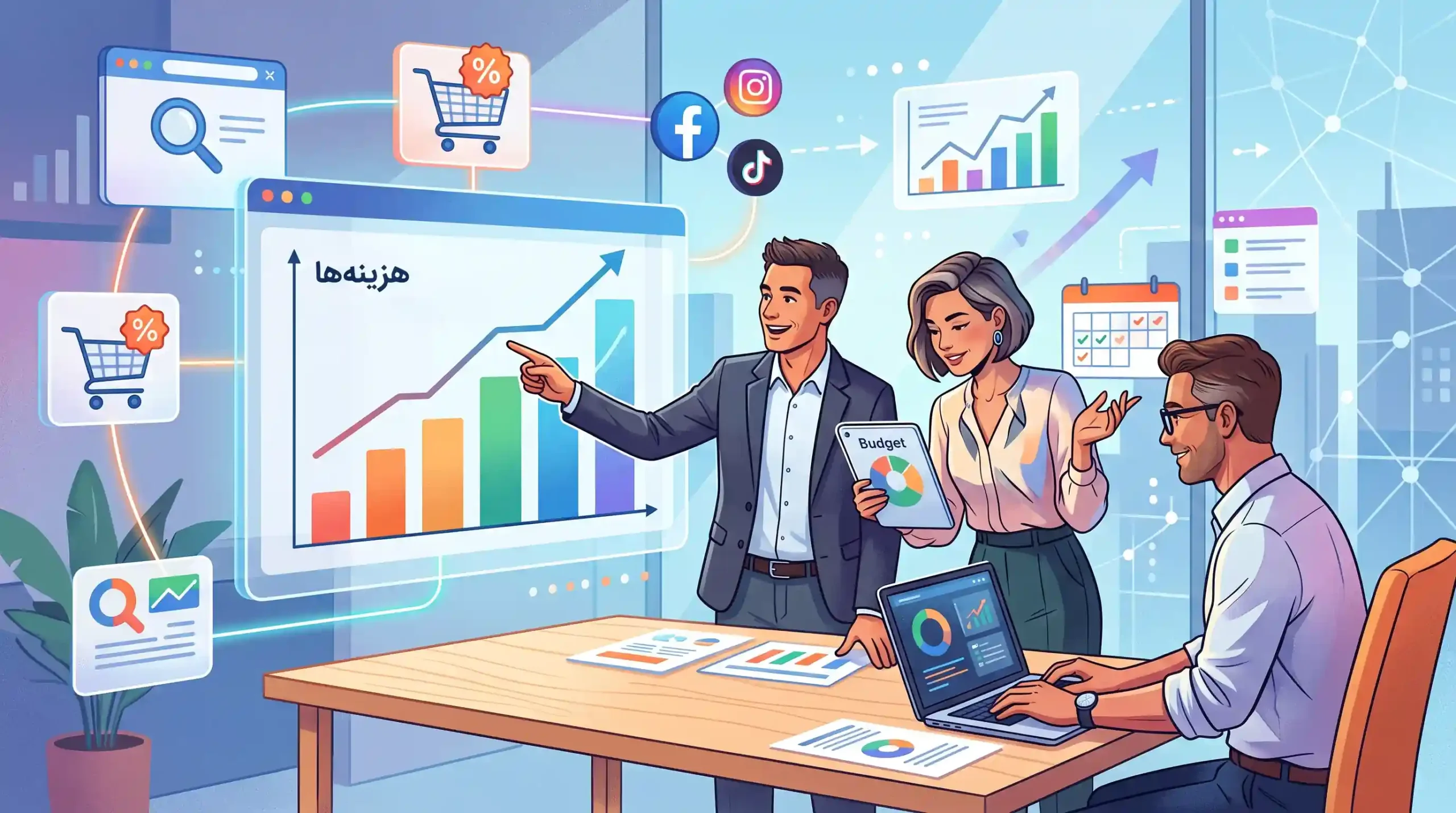 🎯 جمعبندی و چشمانداز هزینههای دیجیتال مارکتینگ برای فروشندگان