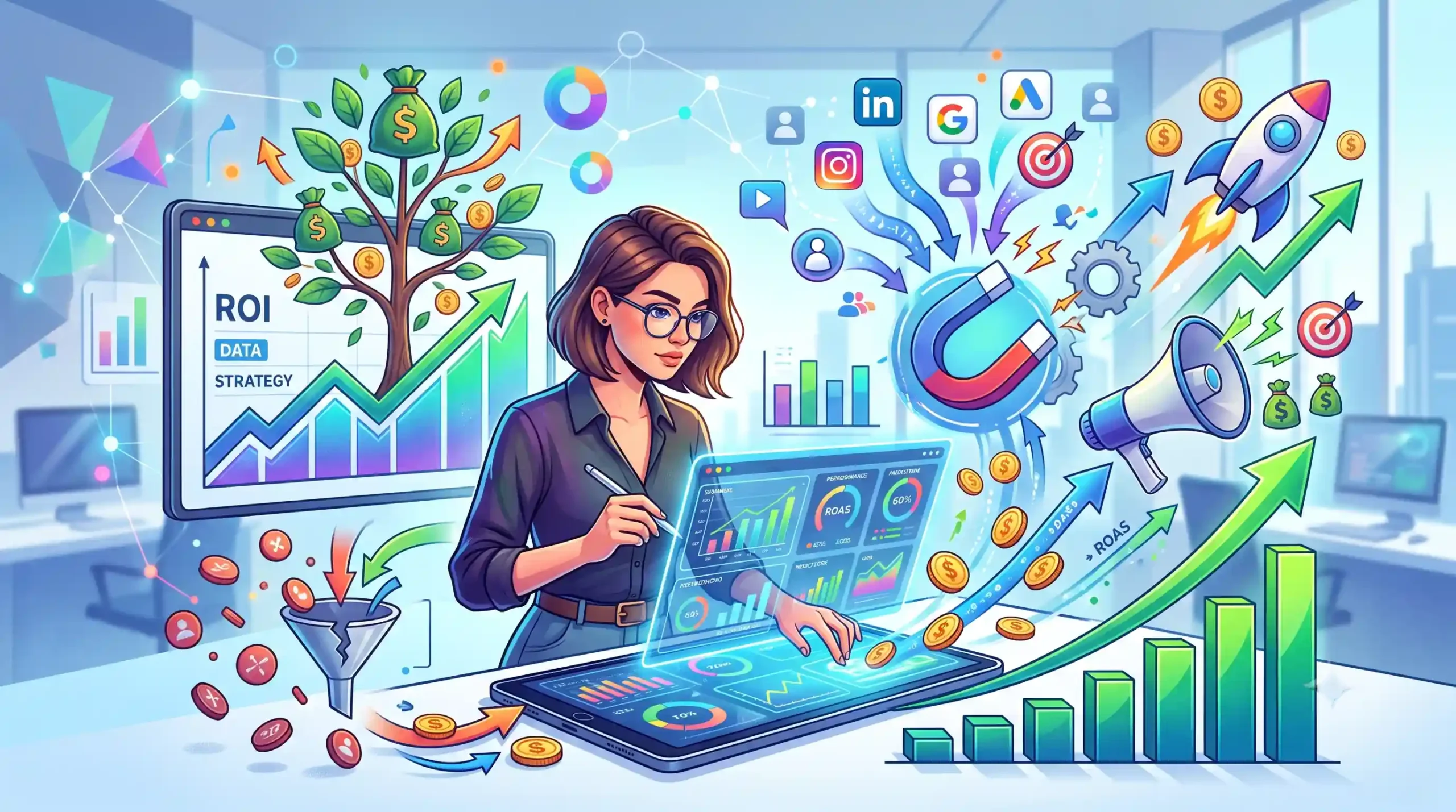 📊 مدیریت هوشمندانه بودجه و بهینهسازی هزینههای تبلیغات