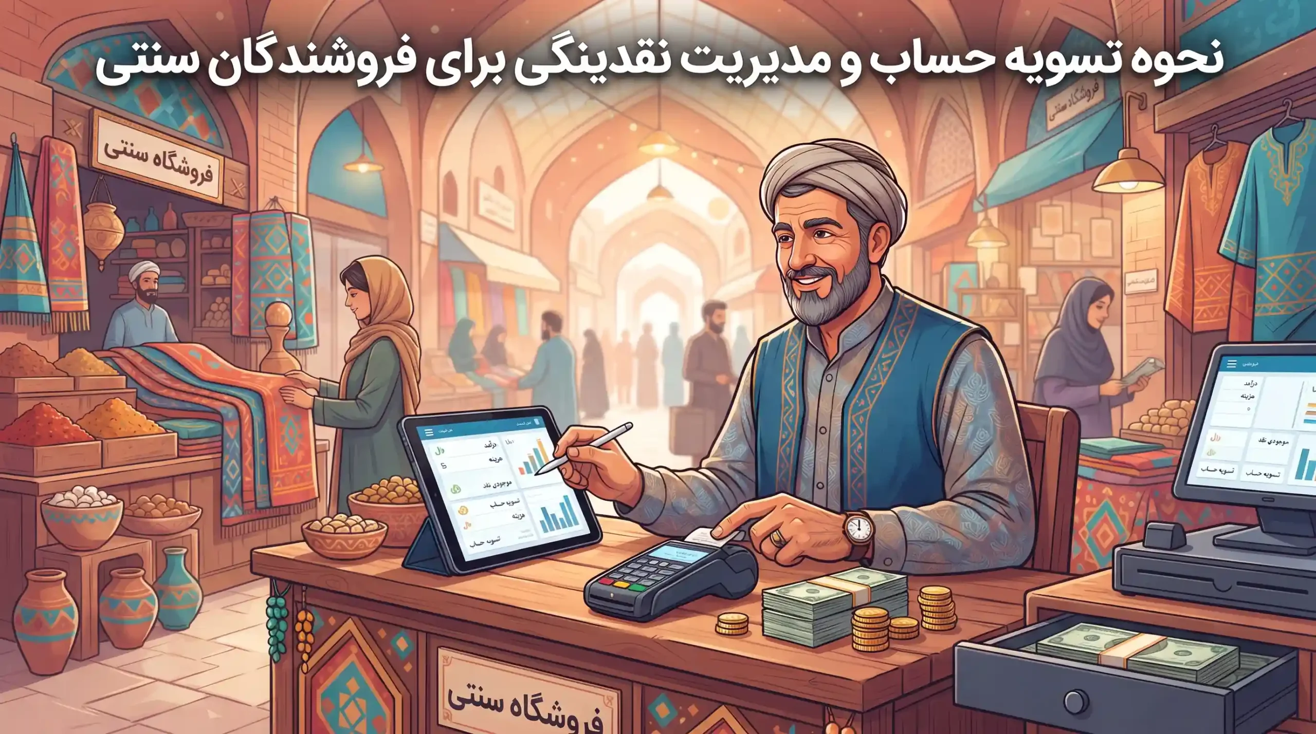 🤝 نحوه تسویه حساب و مدیریت نقدینگی برای فروشندگان سنتی