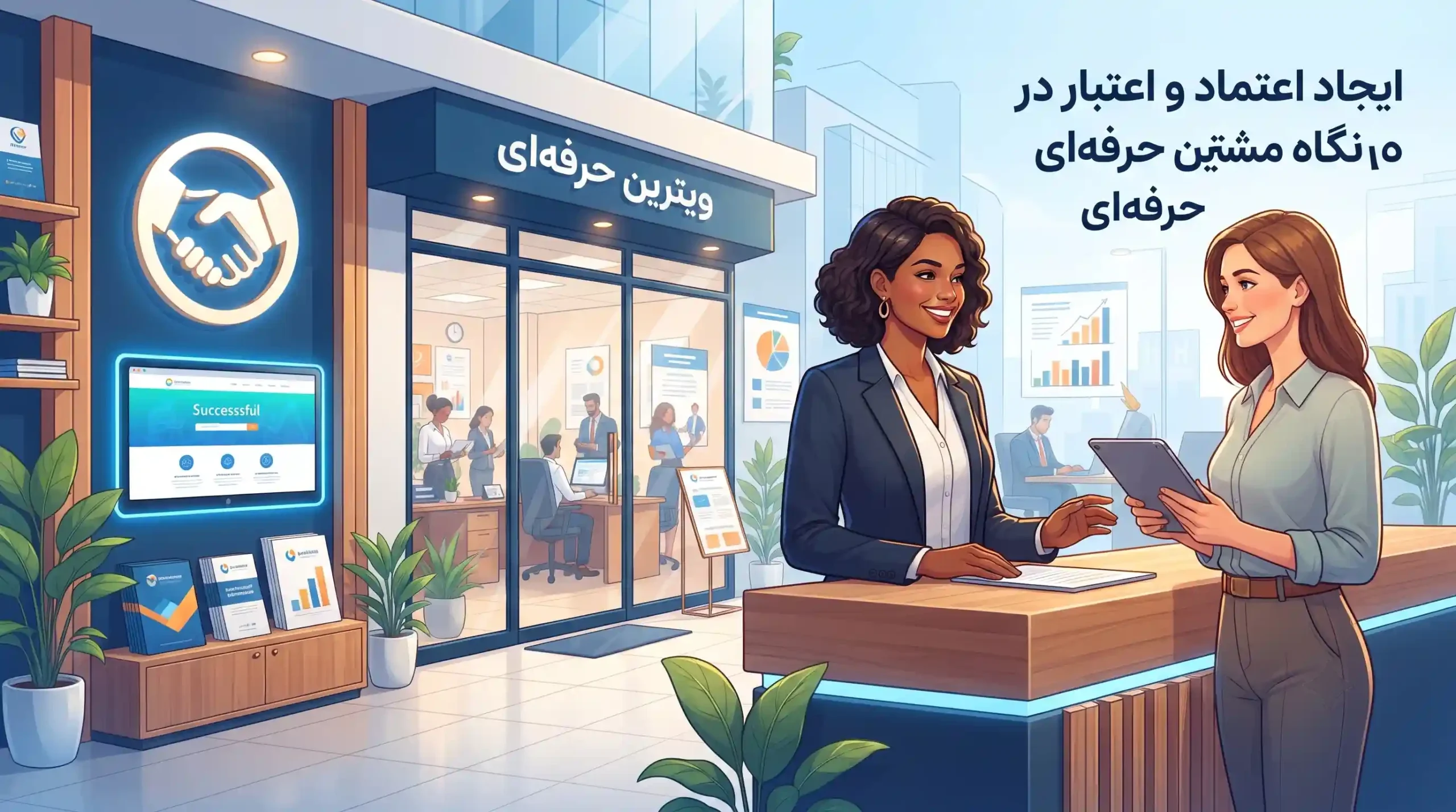 🤝 ایجاد اعتماد و اعتبار در نگاه مشتریان با یک ویترین حرفهای