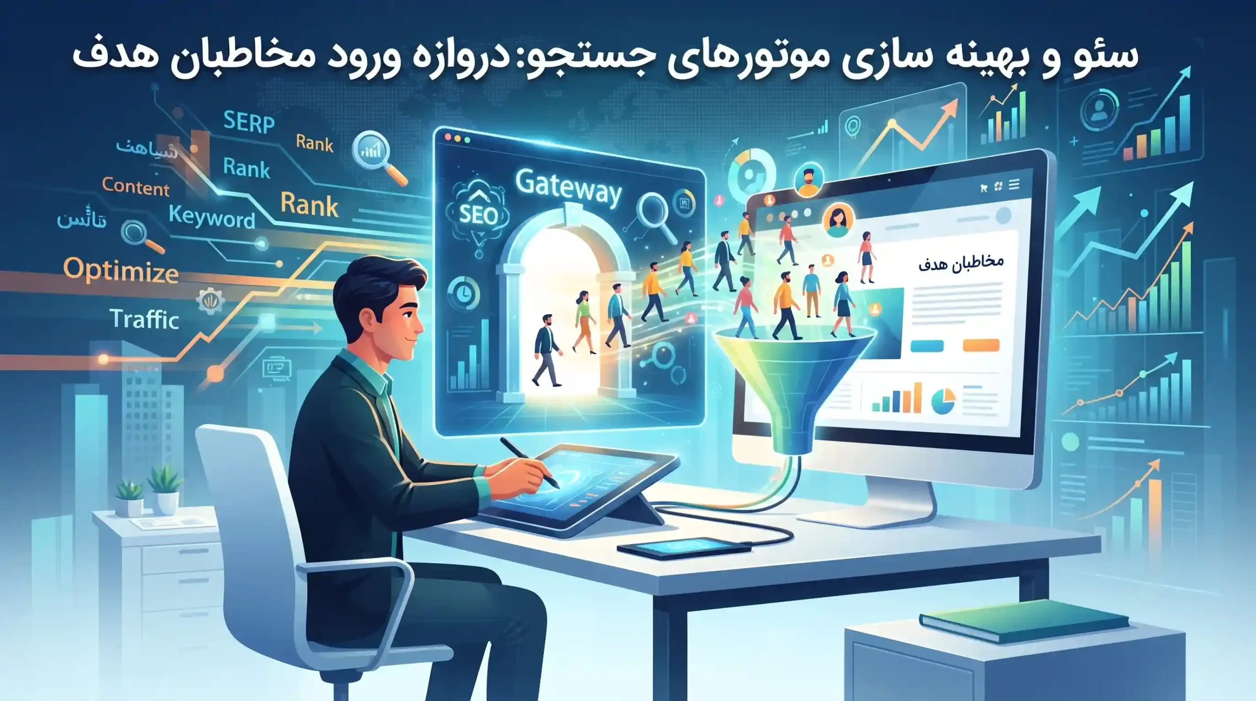 📈 سئو و بهینه سازی موتورهای جستجو دروازه ورود مخاطبان هدف