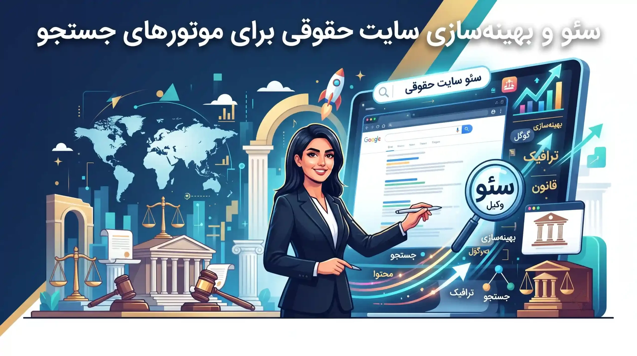 🔍 سئو و بهینه سازی سایت حقوقی برای موتورهای جستجو