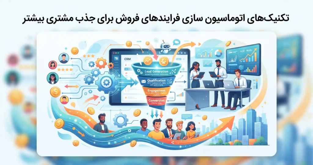 تکنیک‌های اتوماسیون سازی فرایندهای فروش برای جذب مشتری بیشتر