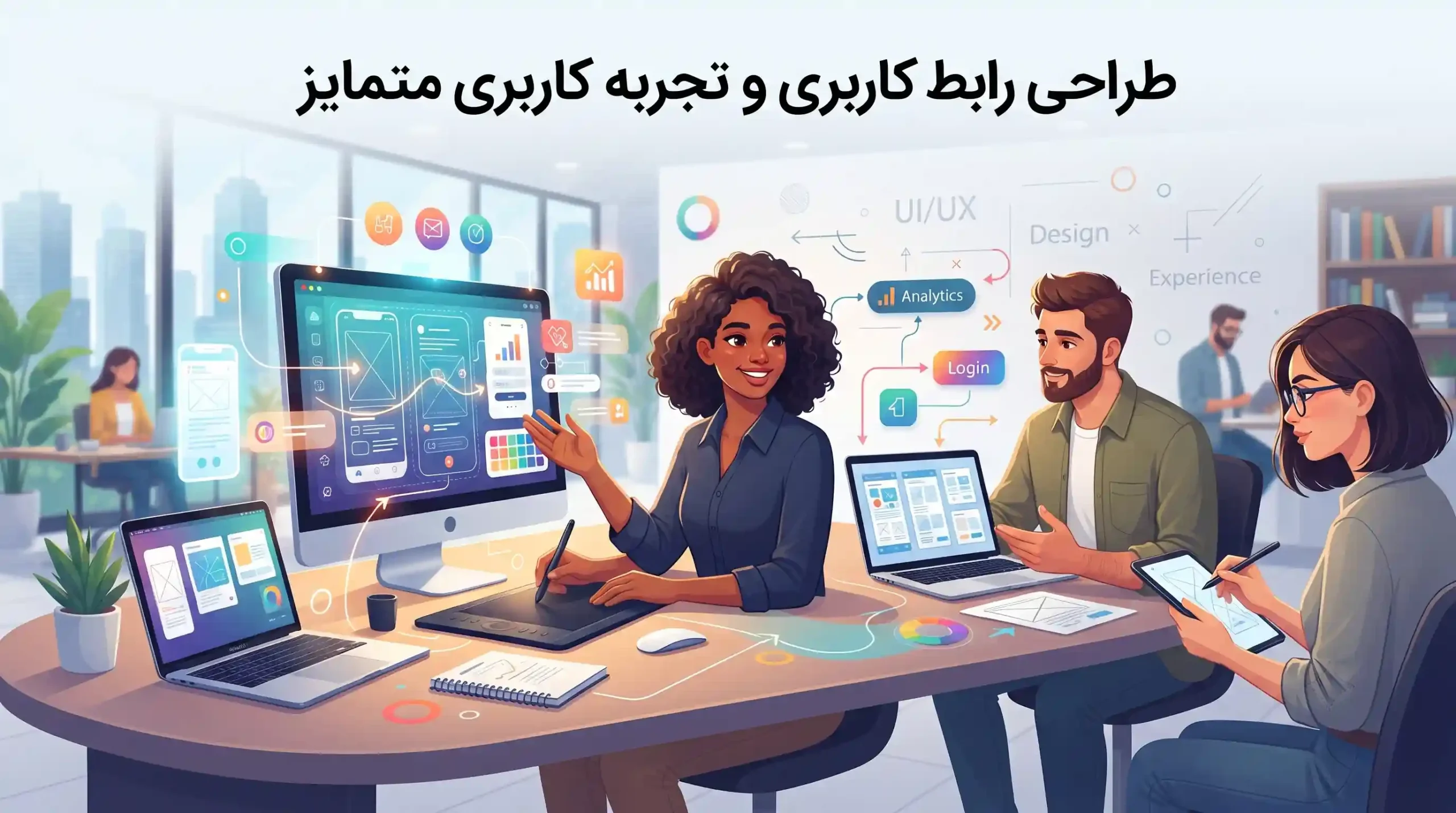 🎨 طراحی رابط کاربری و تجربه کاربری متمایز