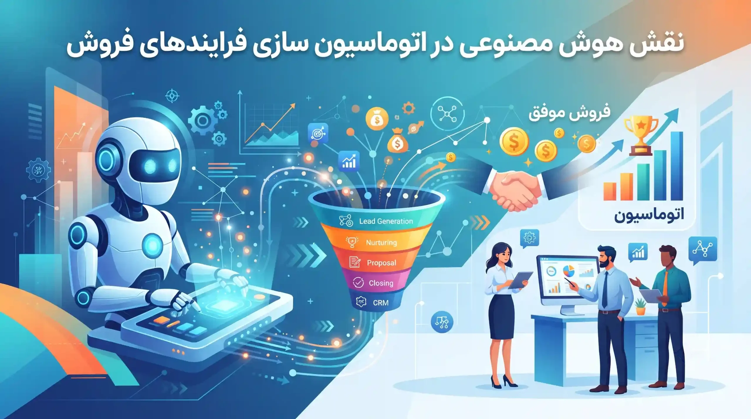 🤖 نقش هوش مصنوعی در اتوماسیون سازی فرایندهای فروش