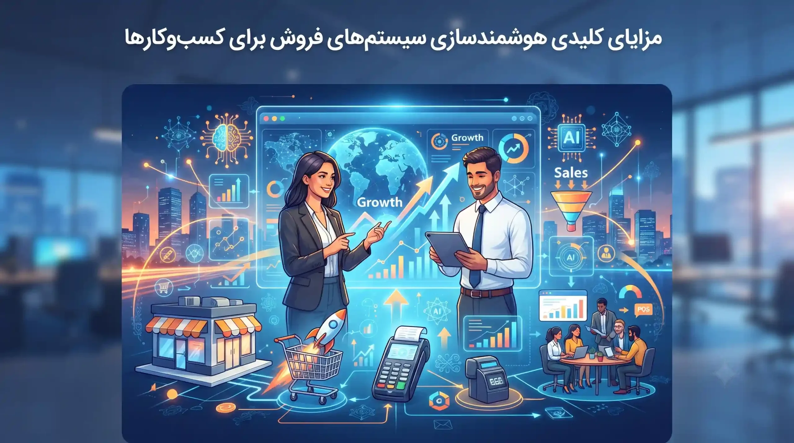 ⚙️ مزایای کلیدی هوشمندسازی سیستمهای فروش برای کسبوکارها