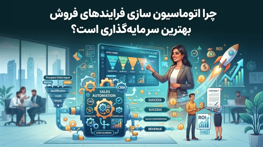 چرا اتوماسیون سازی فرایندهای فروش بهترین سرمایه‌گذاری است؟