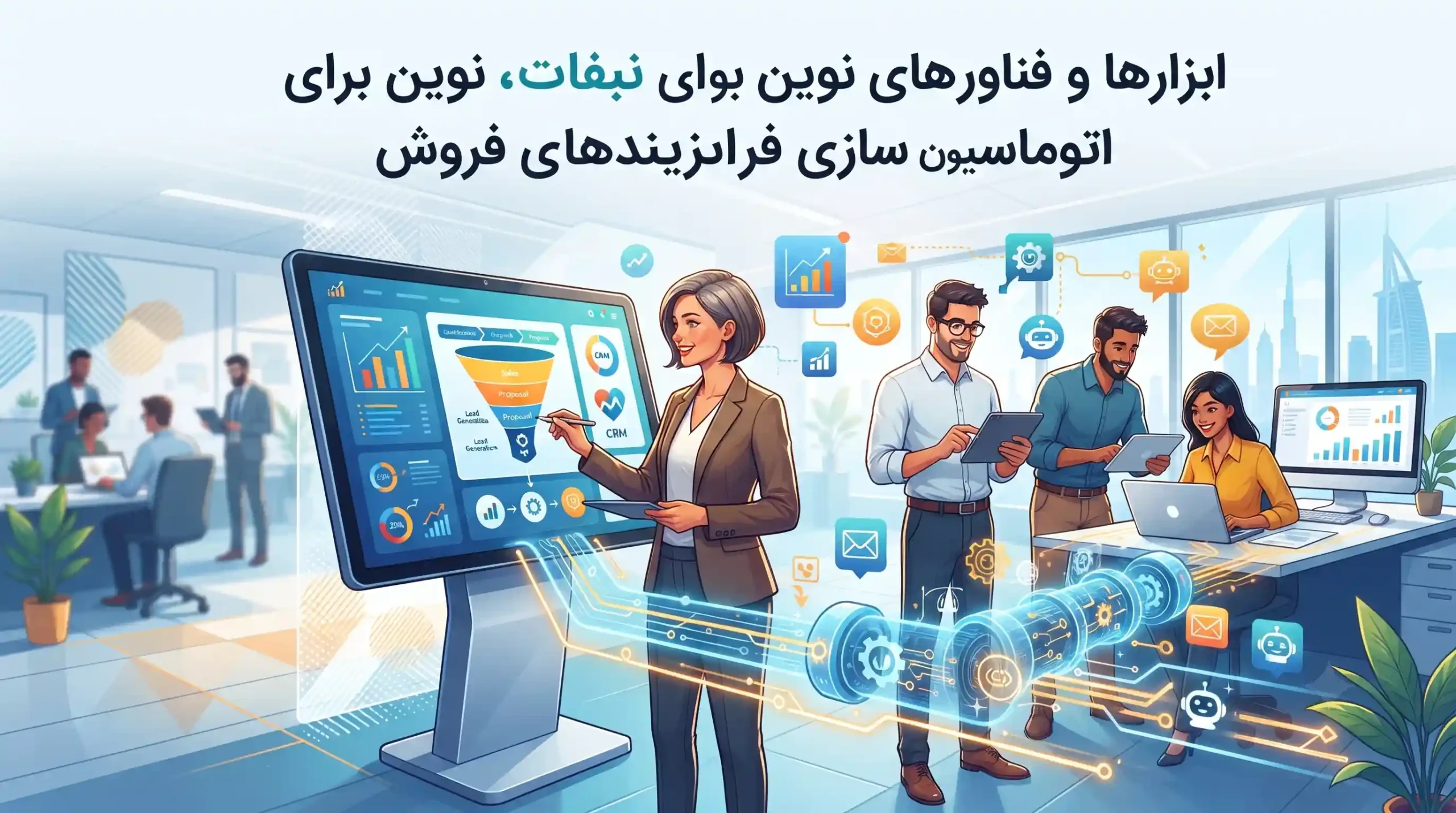🛠️ ابزارها و فناوریهای نوین برای اتوماسیون سازی فرایندهای فروش