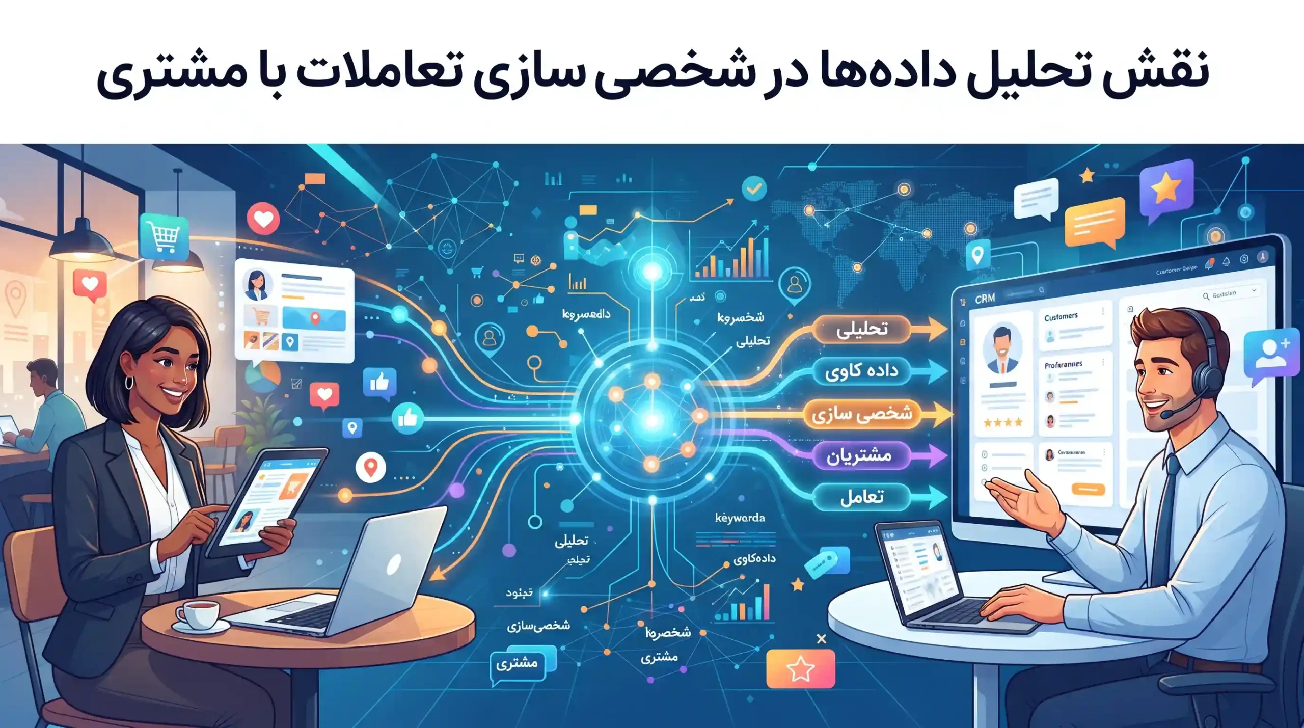 📊 نقش تحلیل دادهها در شخصیسازی تعاملات با مشتری