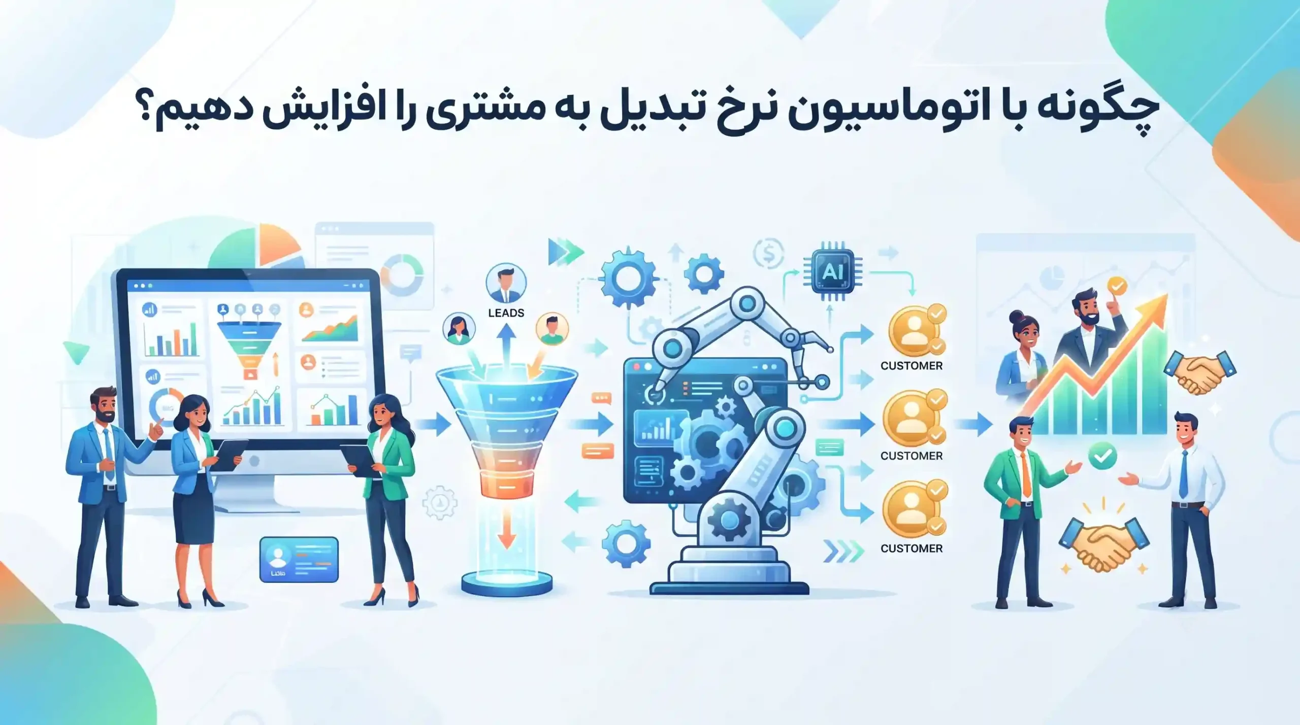 📈 چگونه با اتوماسیون نرخ تبدیل سرنخ به مشتری را افزایش دهیم؟