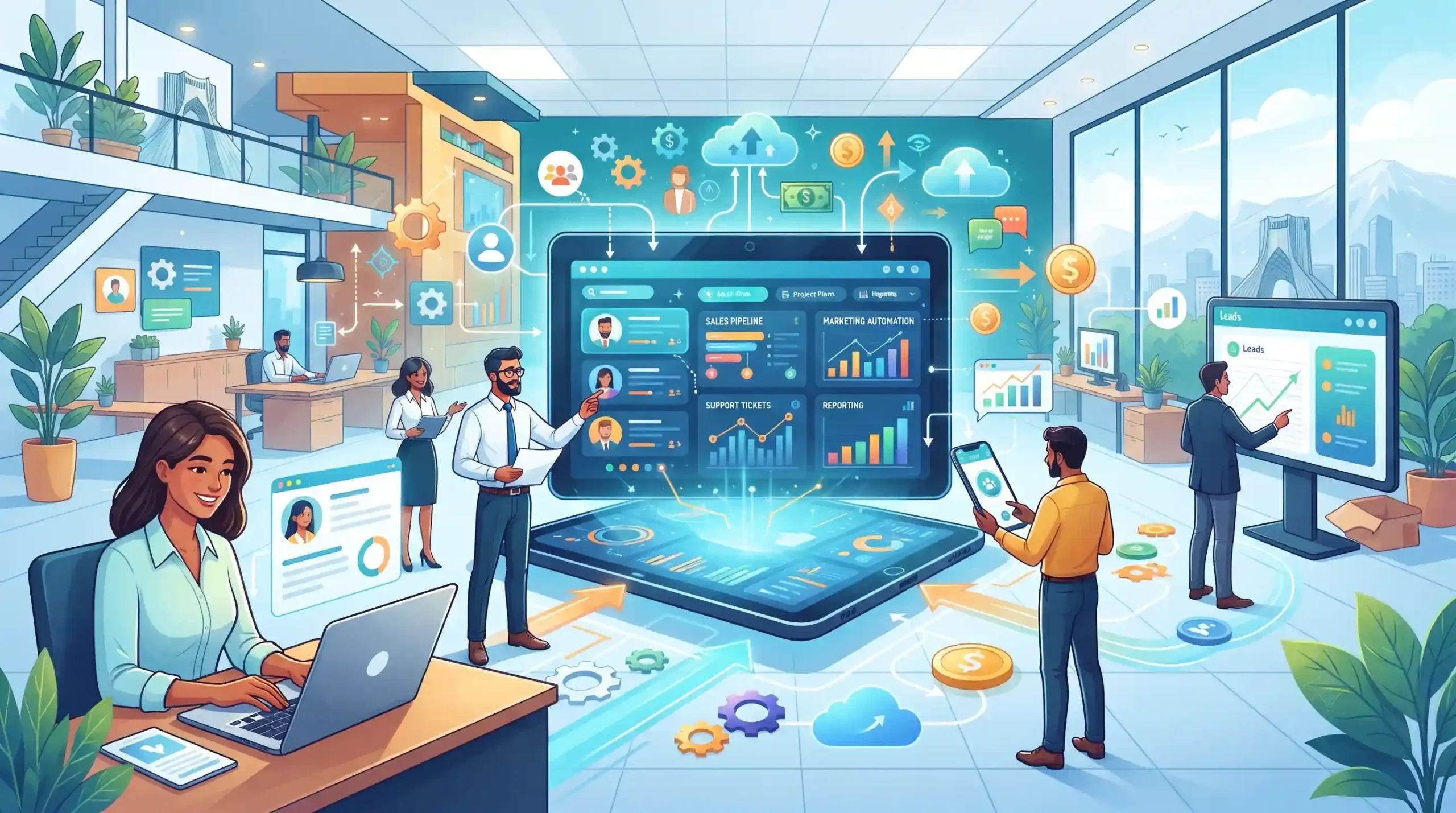 🤝 نقش مدیریت ارتباط با مشتری یا CRM در تسهیل فرایندها