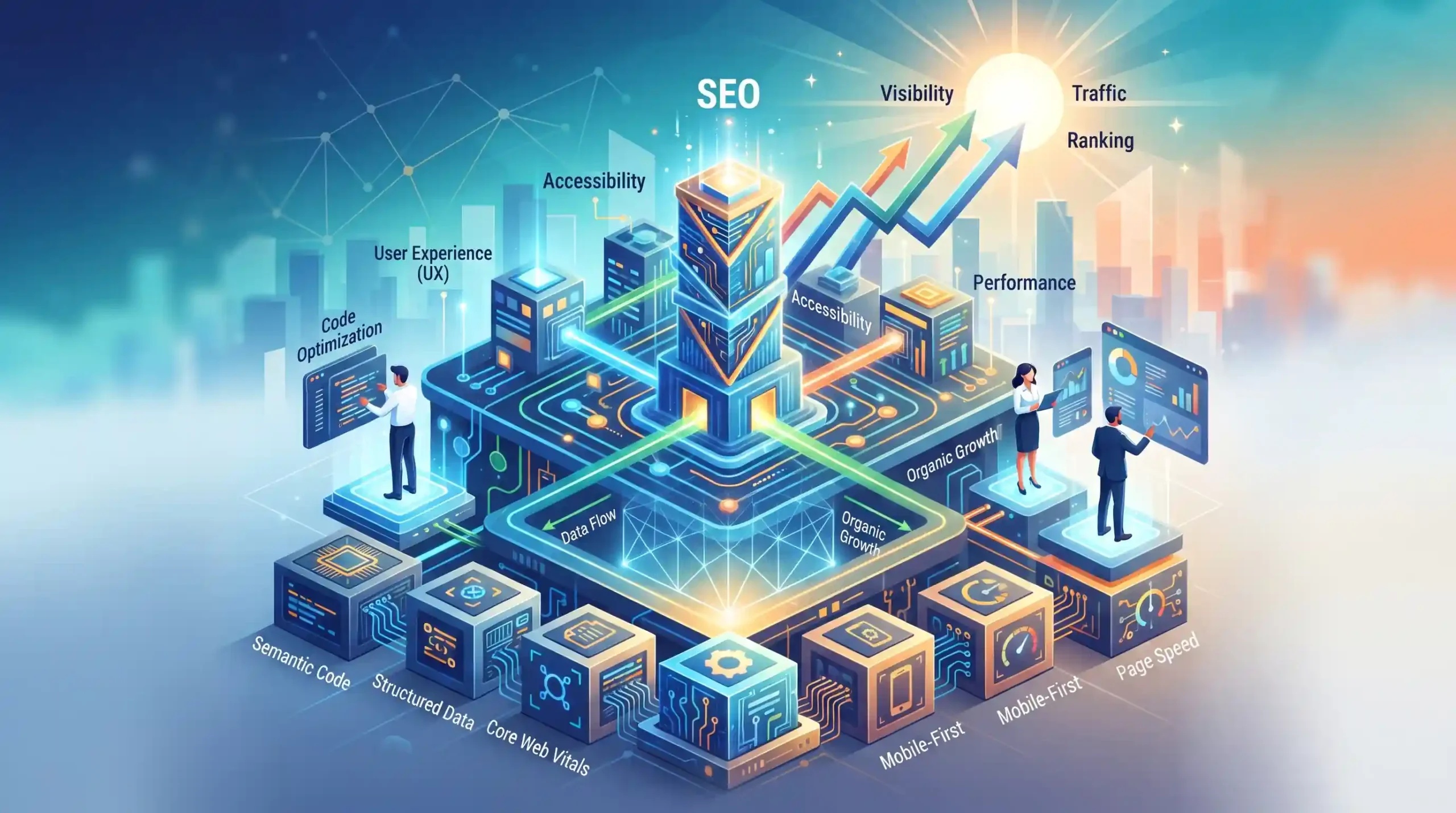 💻 اصول مهندسی و معماری وب در خدمت بهبود سئو