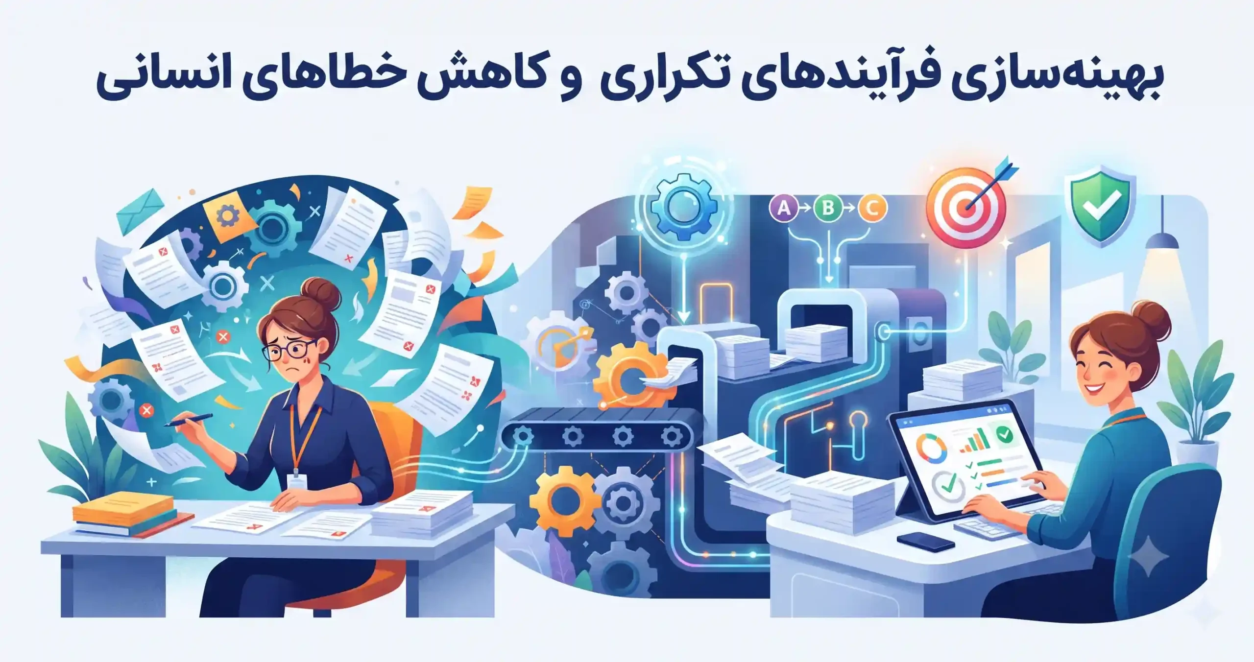 ⚙️ بهینه سازی فرآیندهای تکراری و کاهش خطاهای انسانی