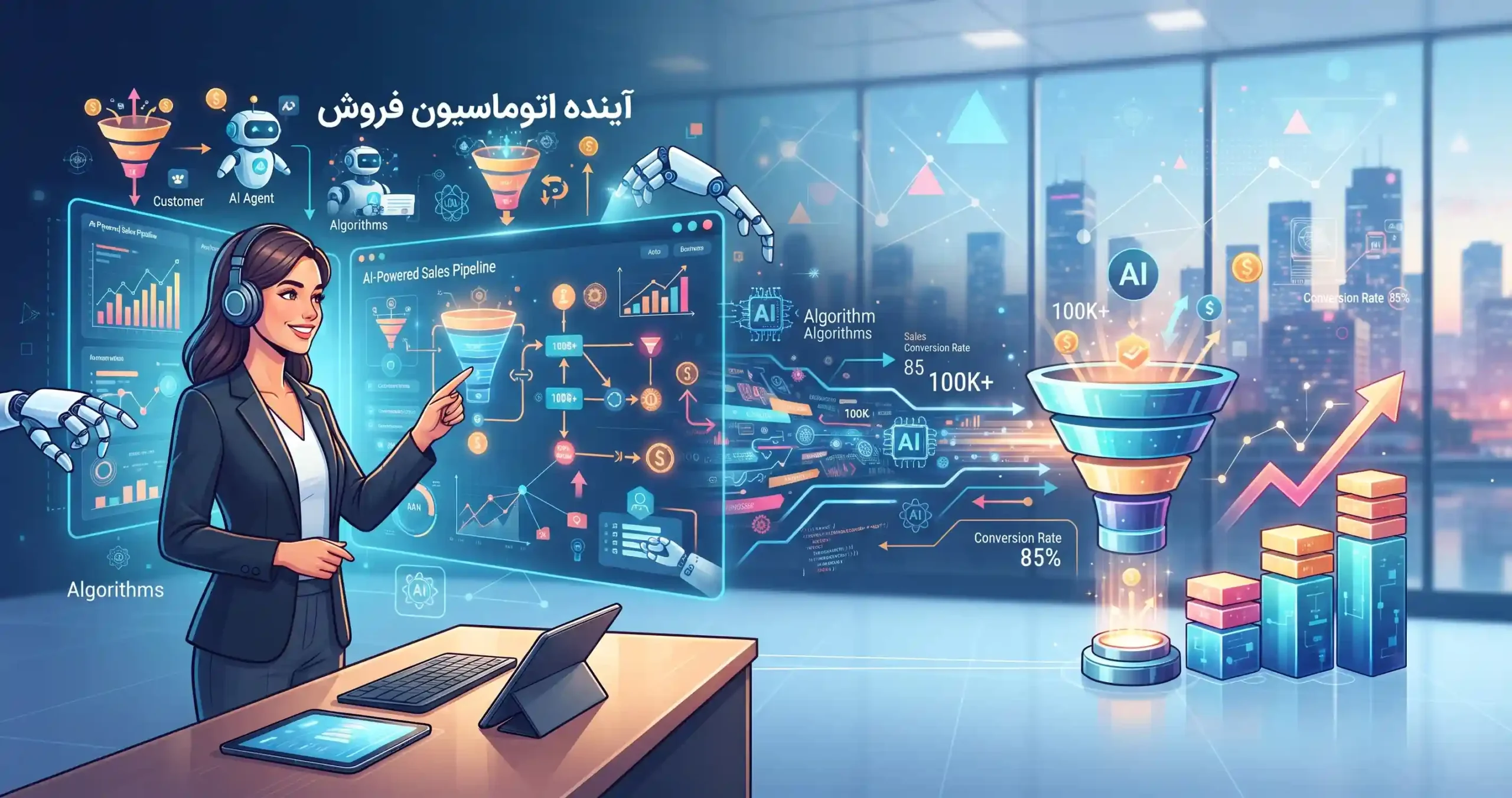 🔮 آینده اتوماسیون فروش و روندهای نوین هوش مصنوعی