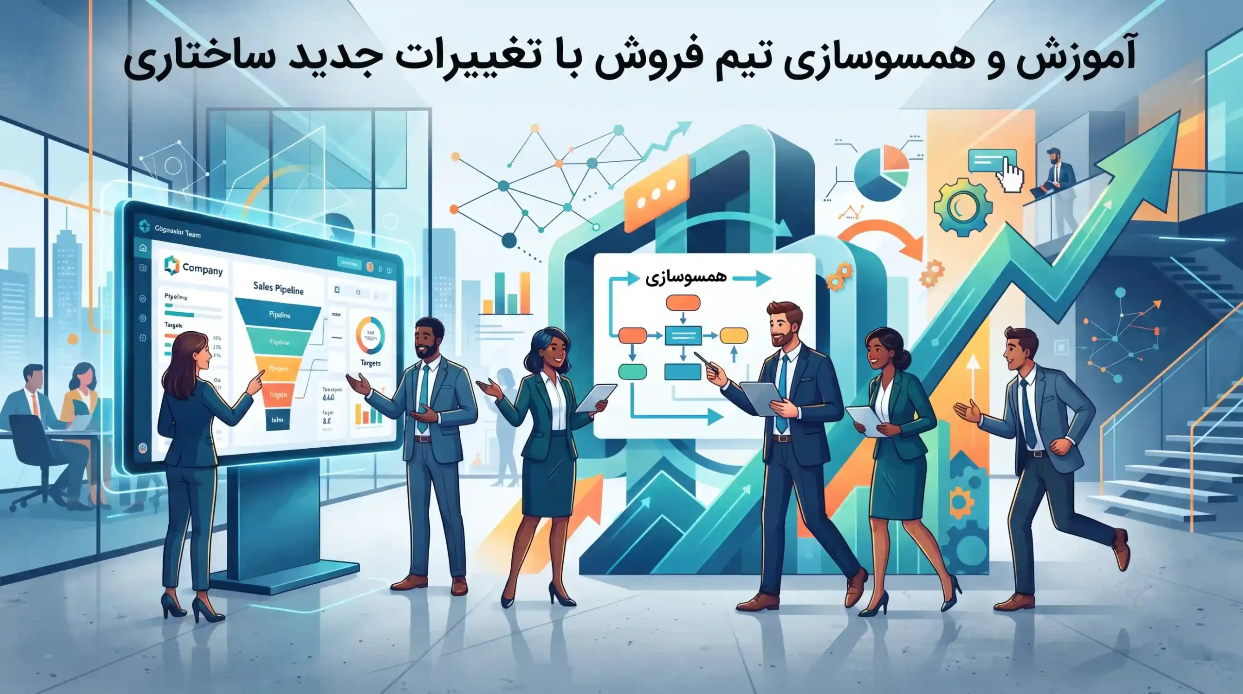 🎯 آموزش و همسوسازی تیم فروش با تغییرات جدید ساختاری