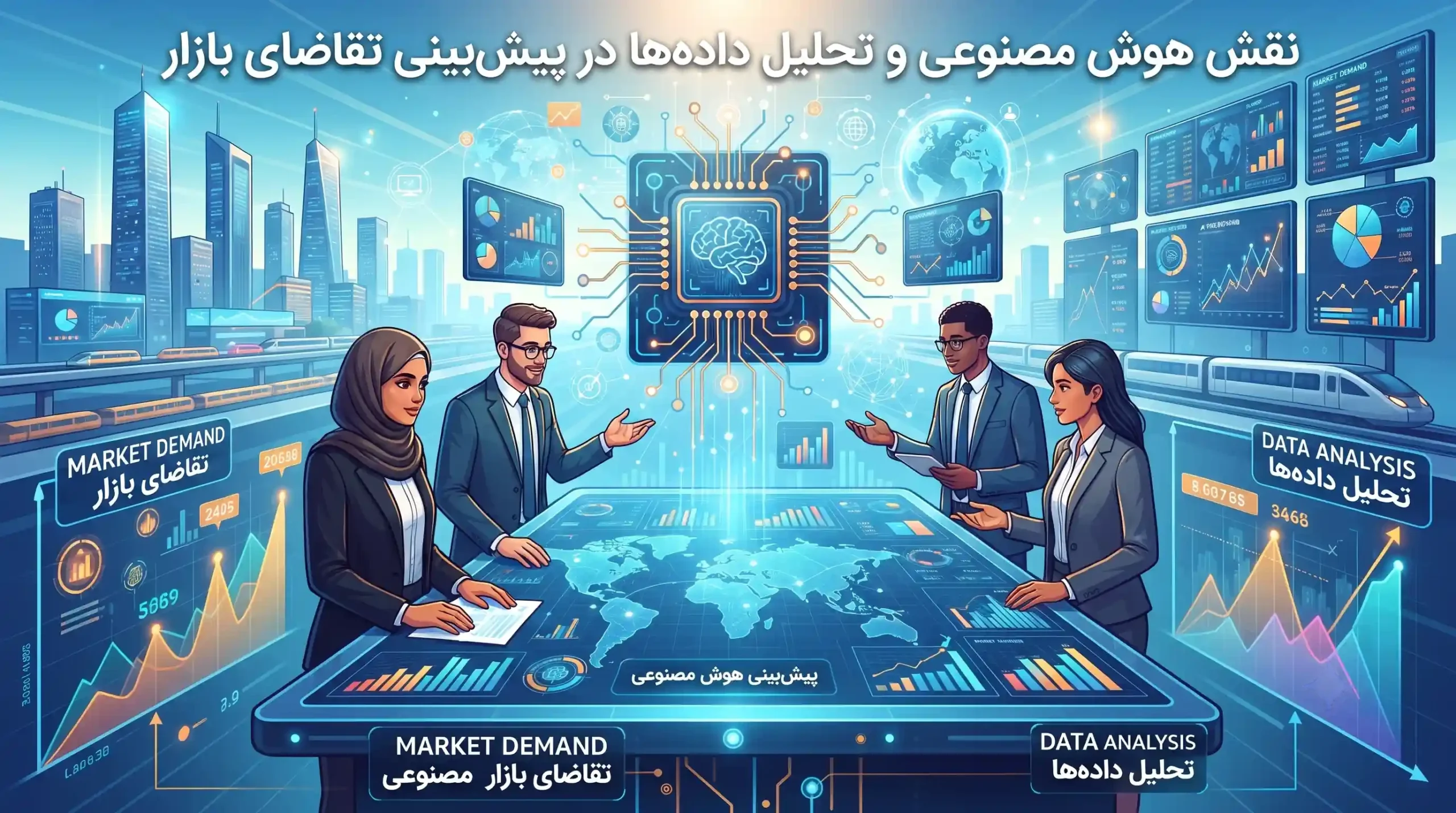 🤖 نقش هوش مصنوعی و تحلیل دادهها در پیشبینی تقاضای بازار