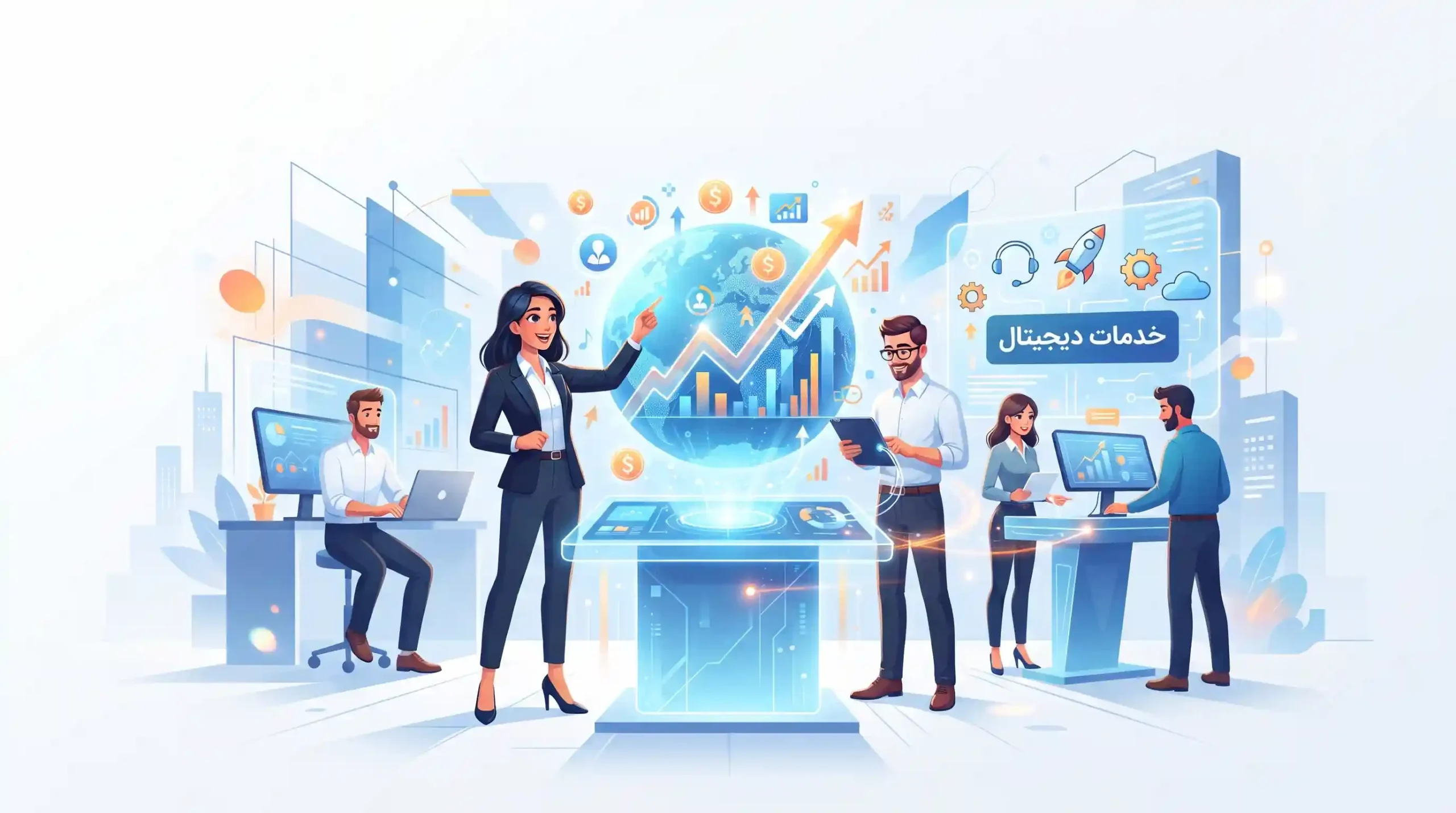 🚀 آینده فروش و خدمات آژانس رسا وب آفرین