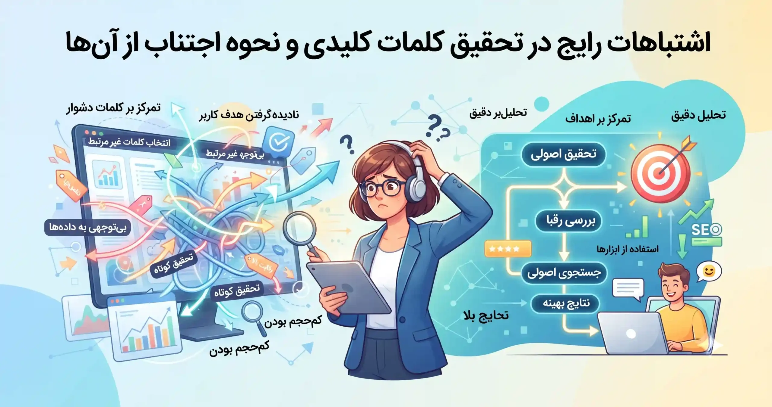 🛠️ اشتباهات رایج در تحقیق کلمات کلیدی و نحوه اجتناب از آنها