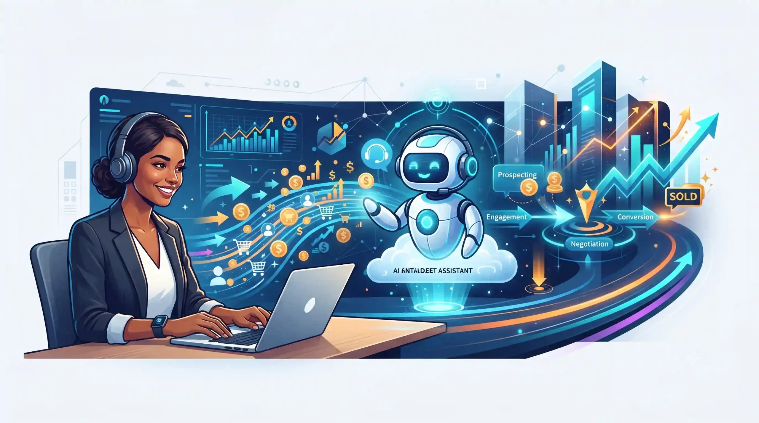🤖 نقش هوش مصنوعی و چتباتها در اتوماسیون فروش