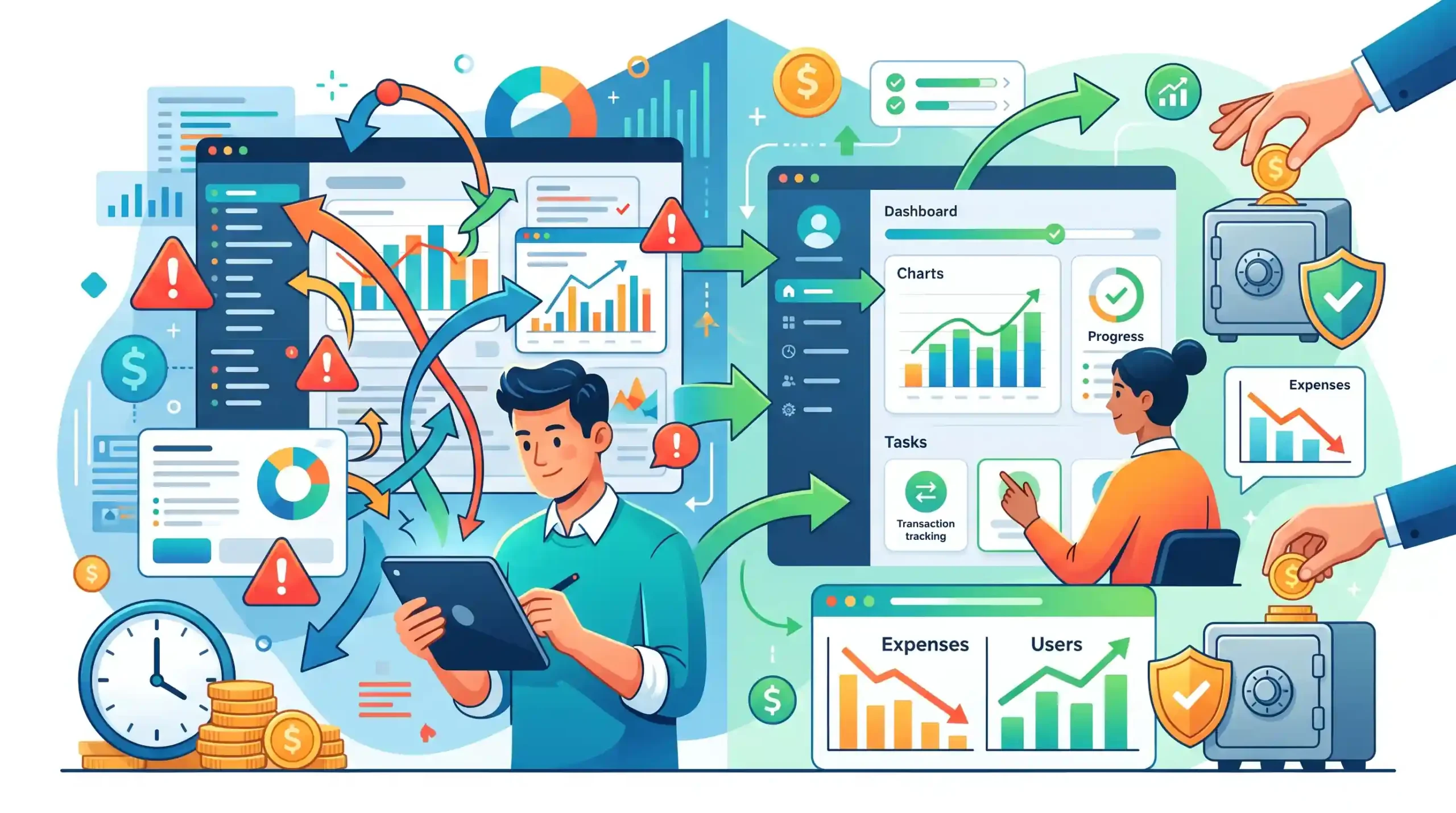 ⚡ چالشهای رایج در طراحی UI و UX محصولات مالی و جلوگیری از هزینههای اضافه