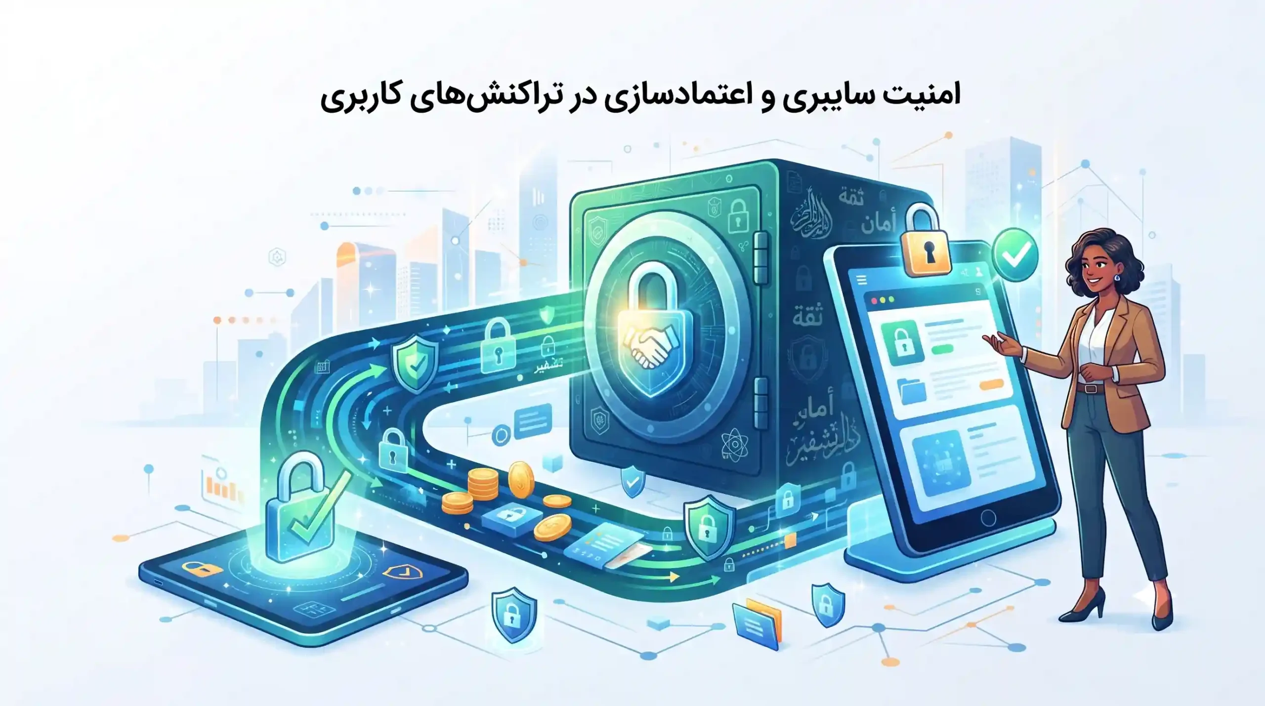 🔒 امنیت سایبری و اعتمادسازی در تراکنشهای کاربری