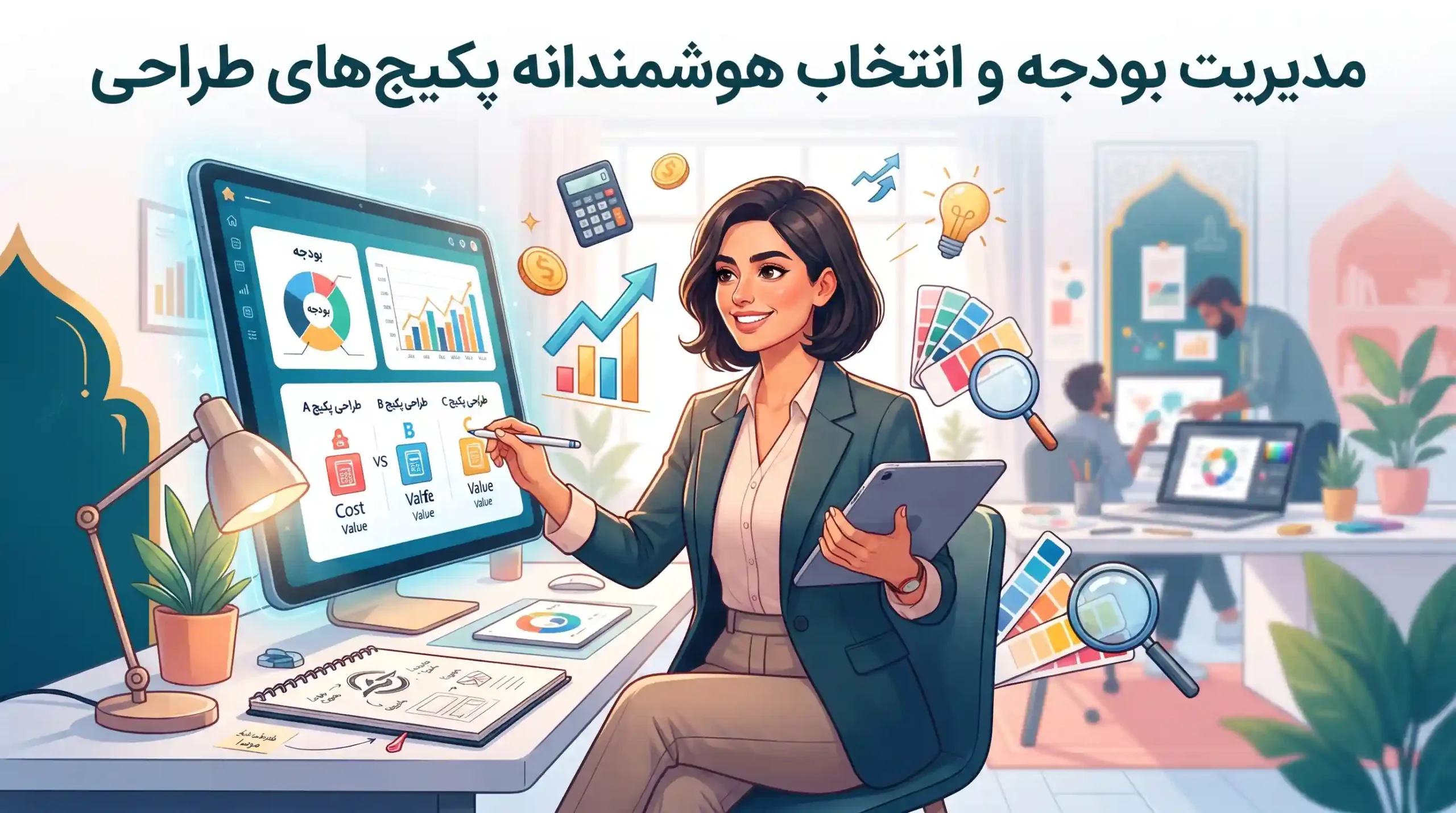 💼 مدیریت بودجه و انتخاب هوشمندانه پکیج‌های طراحی