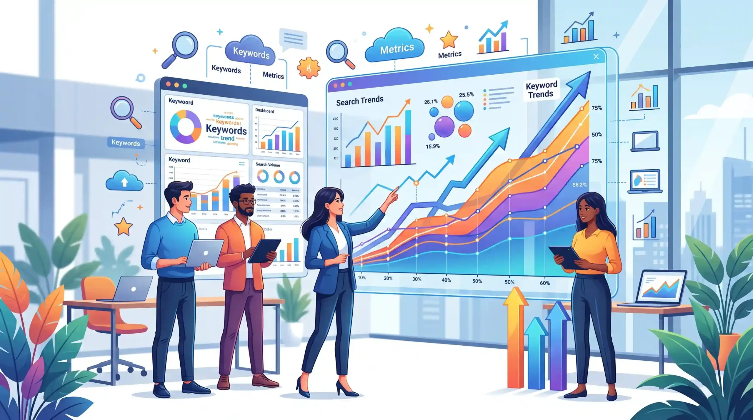 📊 تحلیل دقیق حجم جستجو و ترندها با Get search volume and forecasts