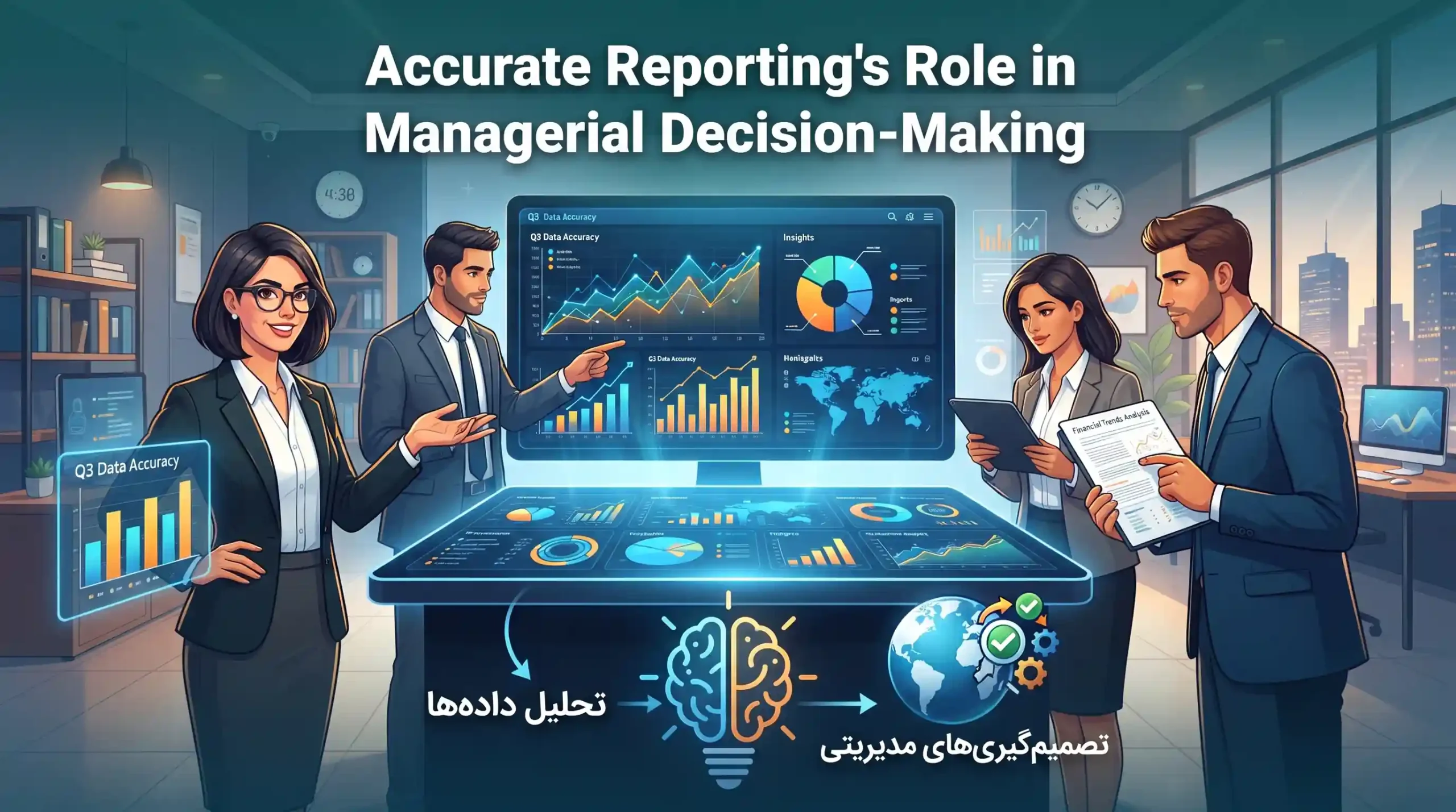 📊 نقش گزارشدهی دقیق در تصمیمگیریهای مدیریتی