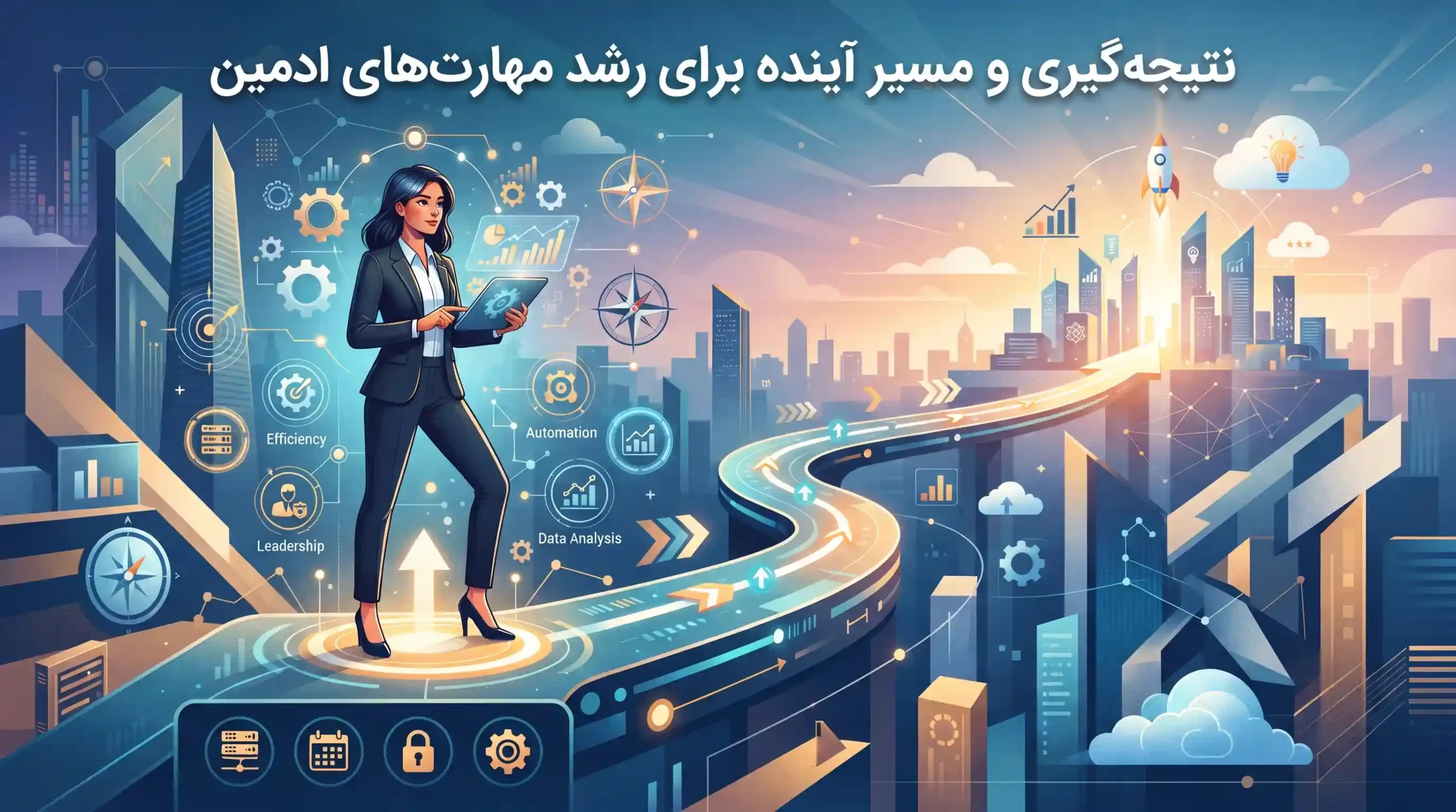 🚀 نتیجه‌گیری و مسیر آینده برای رشد مهارت‌های ادمین